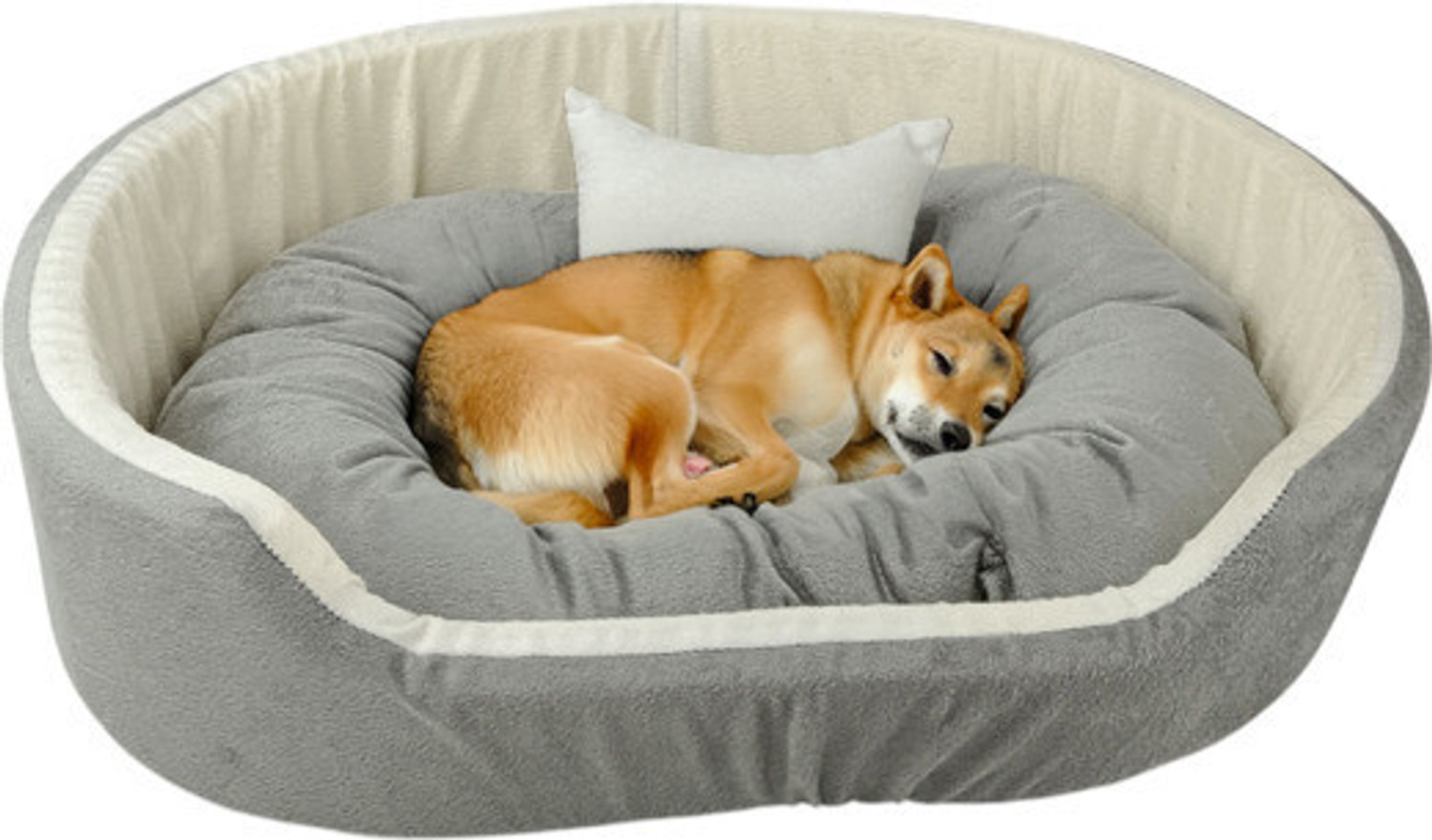 Havens dream Dog Bed, Sofas Bed & Chairs Bed With Haddi XL Pet Bed (Gray & White) - Image 1