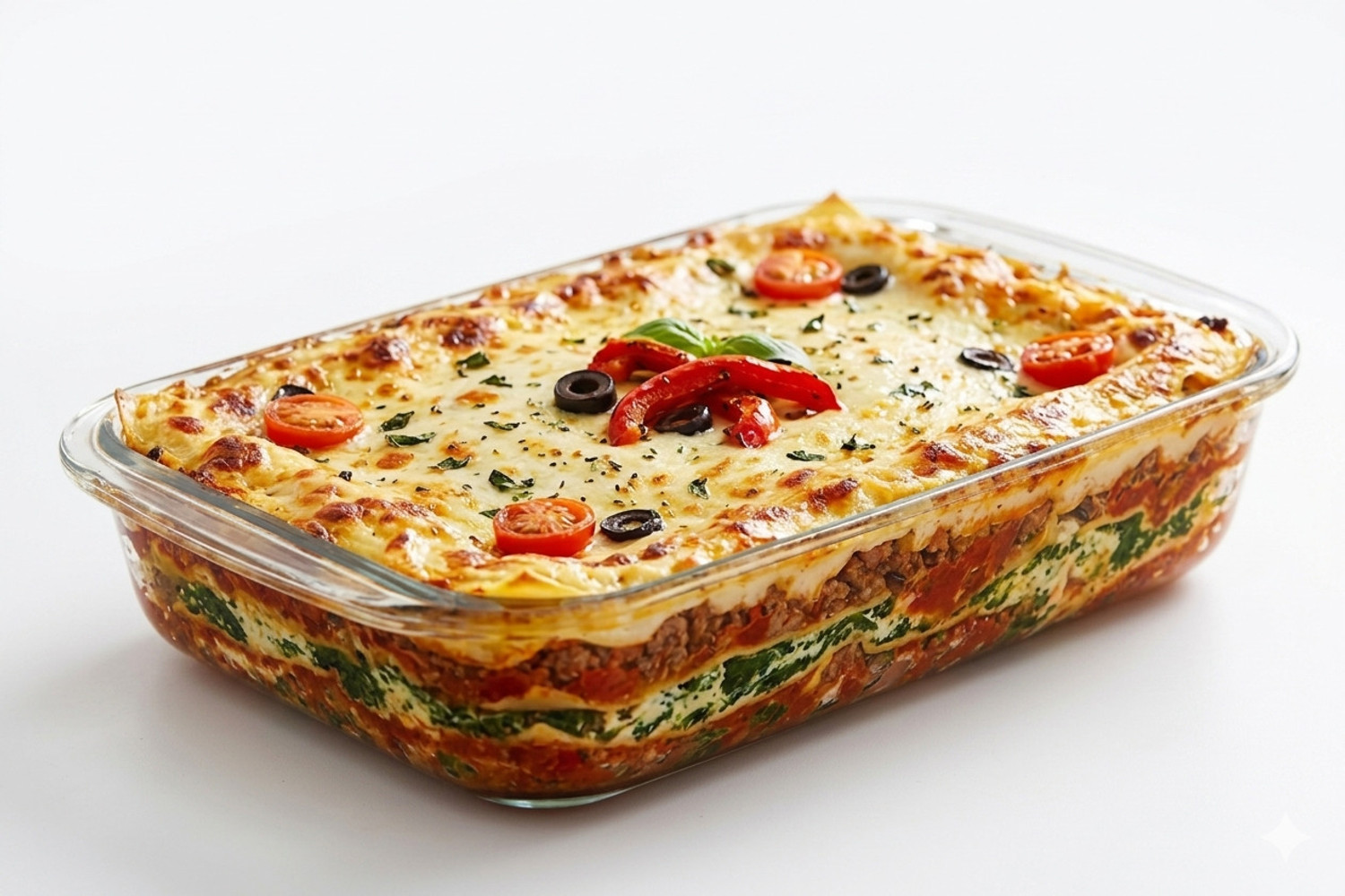 Borzor 1600ML Glass Baking Dish for Kitchen Oven & Microwave, Dishwasher Safe Baking Dish (Microwave Safe) - Image 1