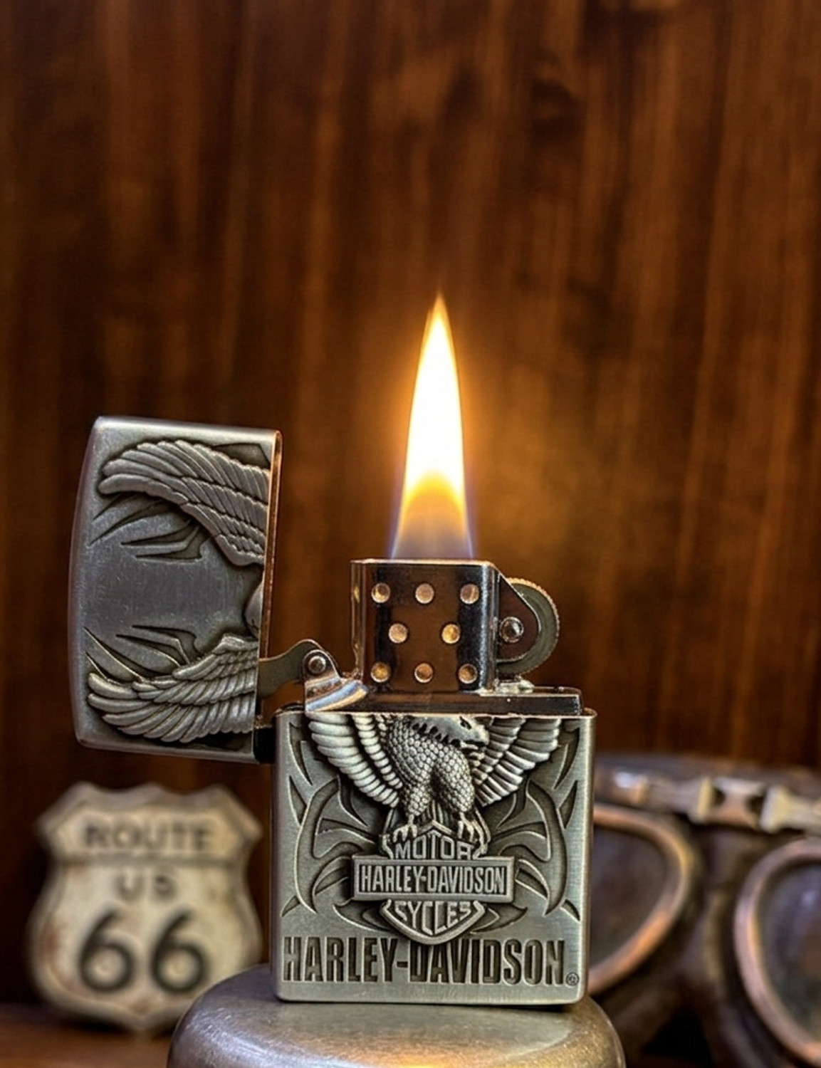 RN Enterprises 88rq Pocket Lighter (Gold) - Image 1