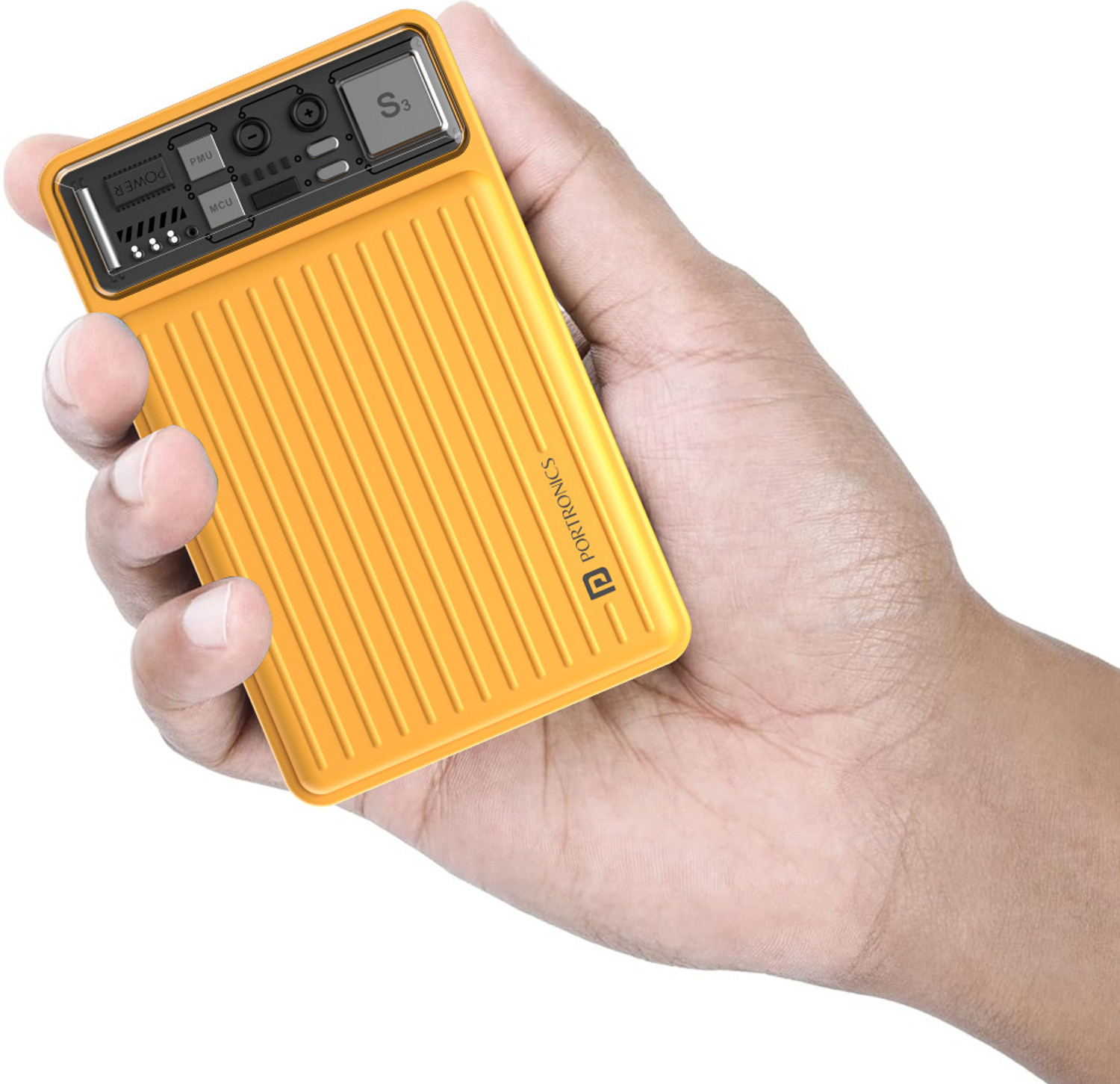 Portronics 20000 mAh 22.5W Power Bank (Yellow) - Image 1