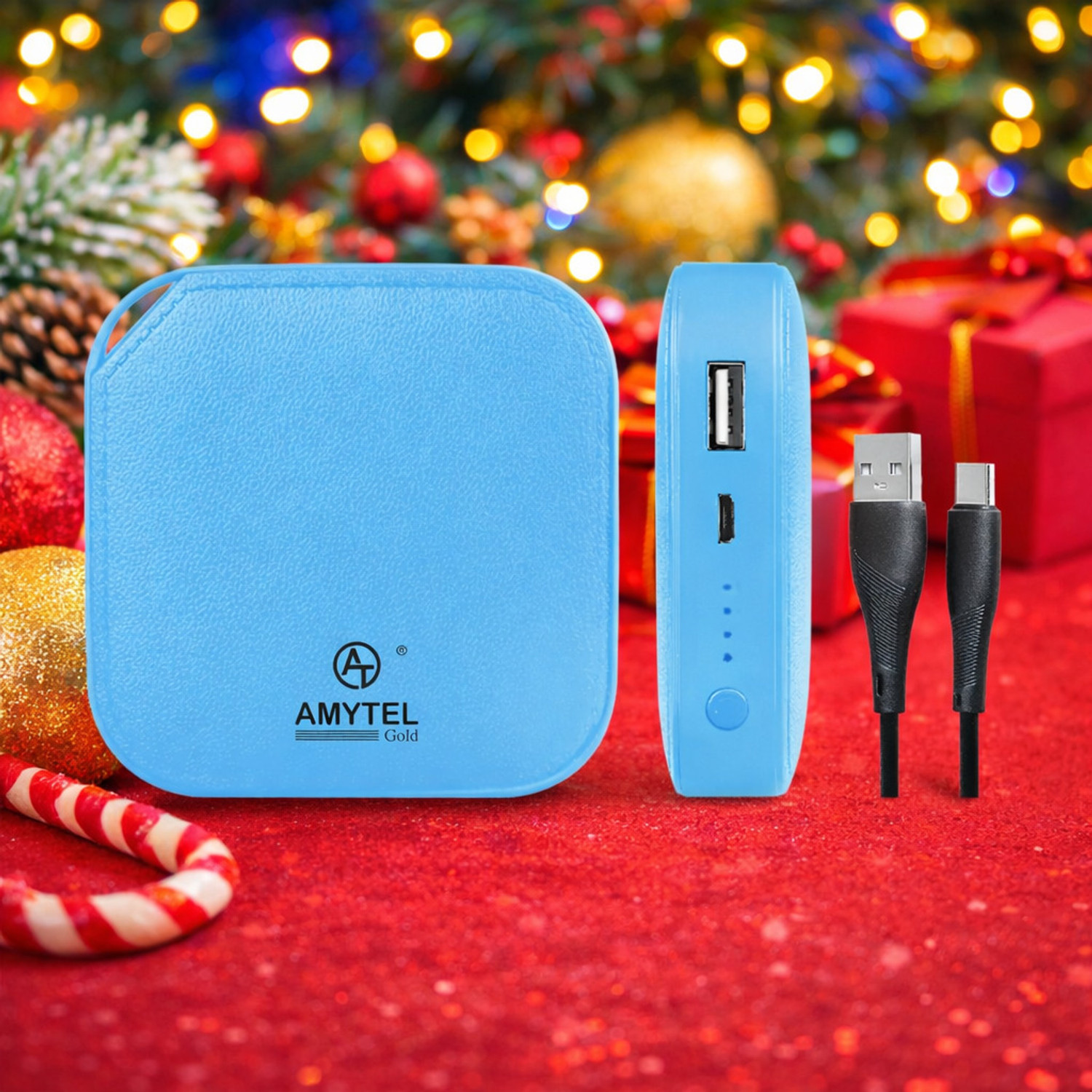 AMYTEL 10000 mAh 15W Nano Power Bank (Blue) - Image 1