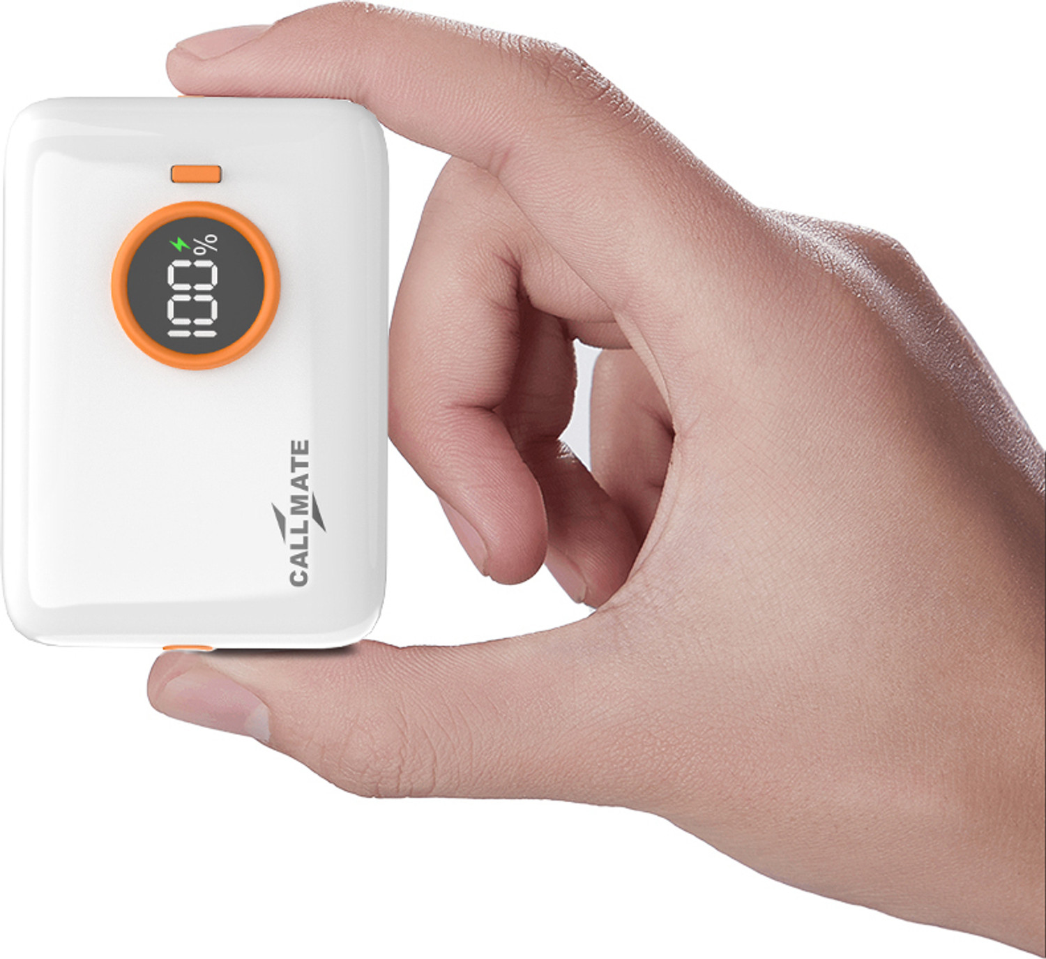 Callmate 10000 mAh 23 W Nano Pocket Size Power Bank (White, Lithium-ion, Fast Charging, Power Delivery 3.0, Quick Charge 3.0 for Mobile, Earbuds, Smartwatch, Tablet) - Image 1