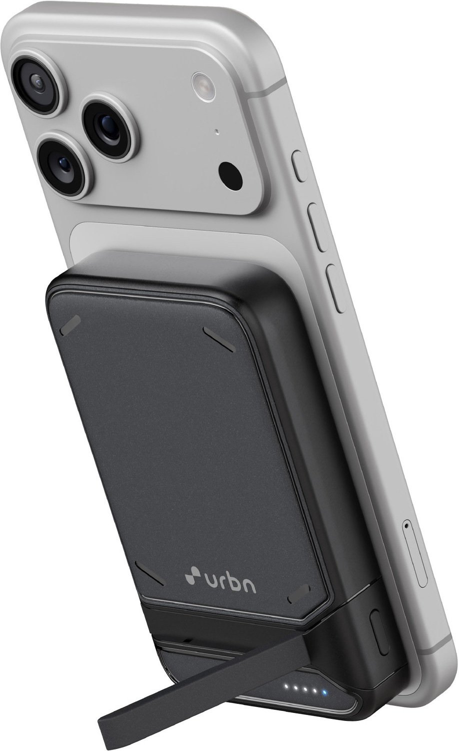 URBN 10000 mAh 22.5 W Wired & Wireless With MagSafe Compact Pocket Size Power Bank (Black, Lithium Polymer, for Mobile, Smartwatch, Earbuds) - Image 1