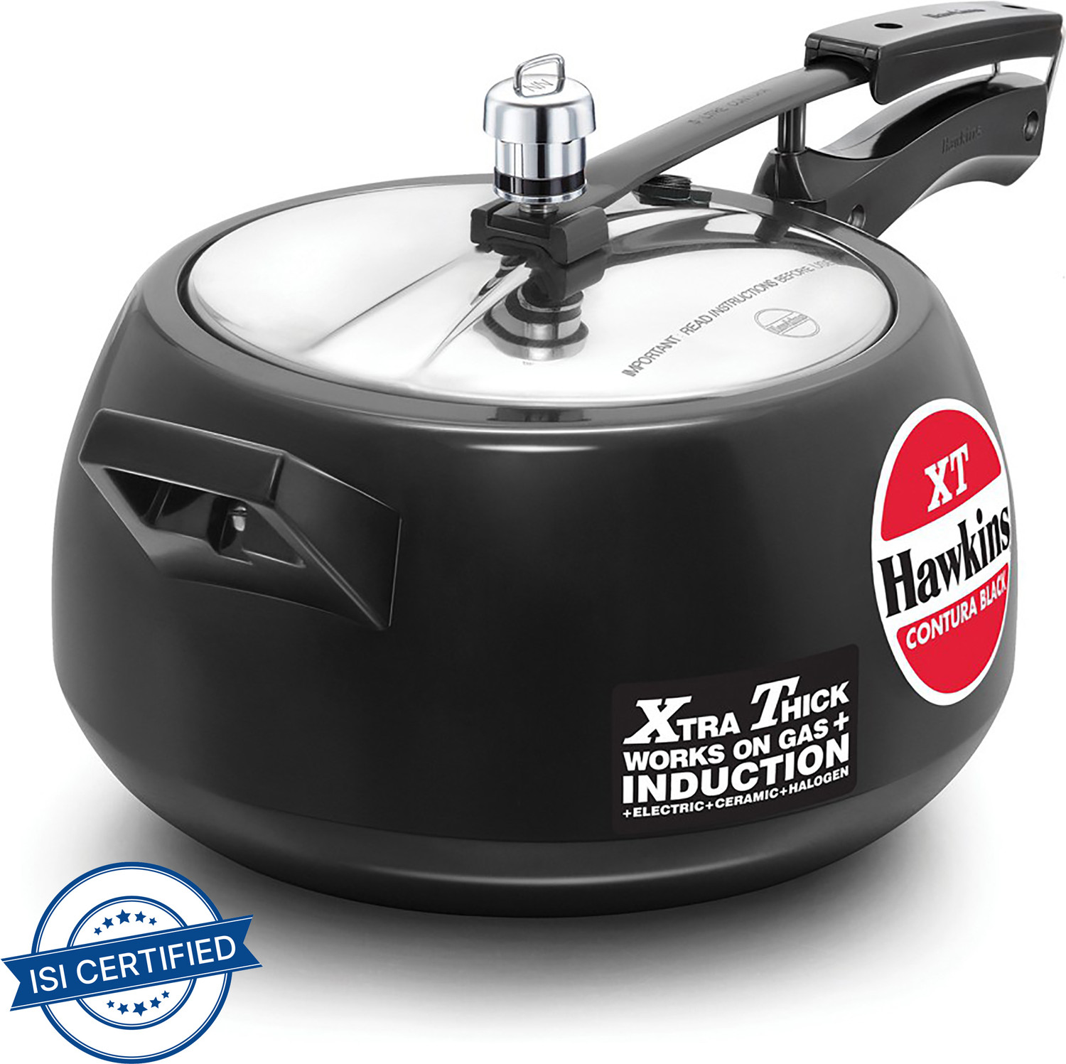 Hawkins Contura Black XT CXT50 5L Induction Pressure Cooker - Image 1
