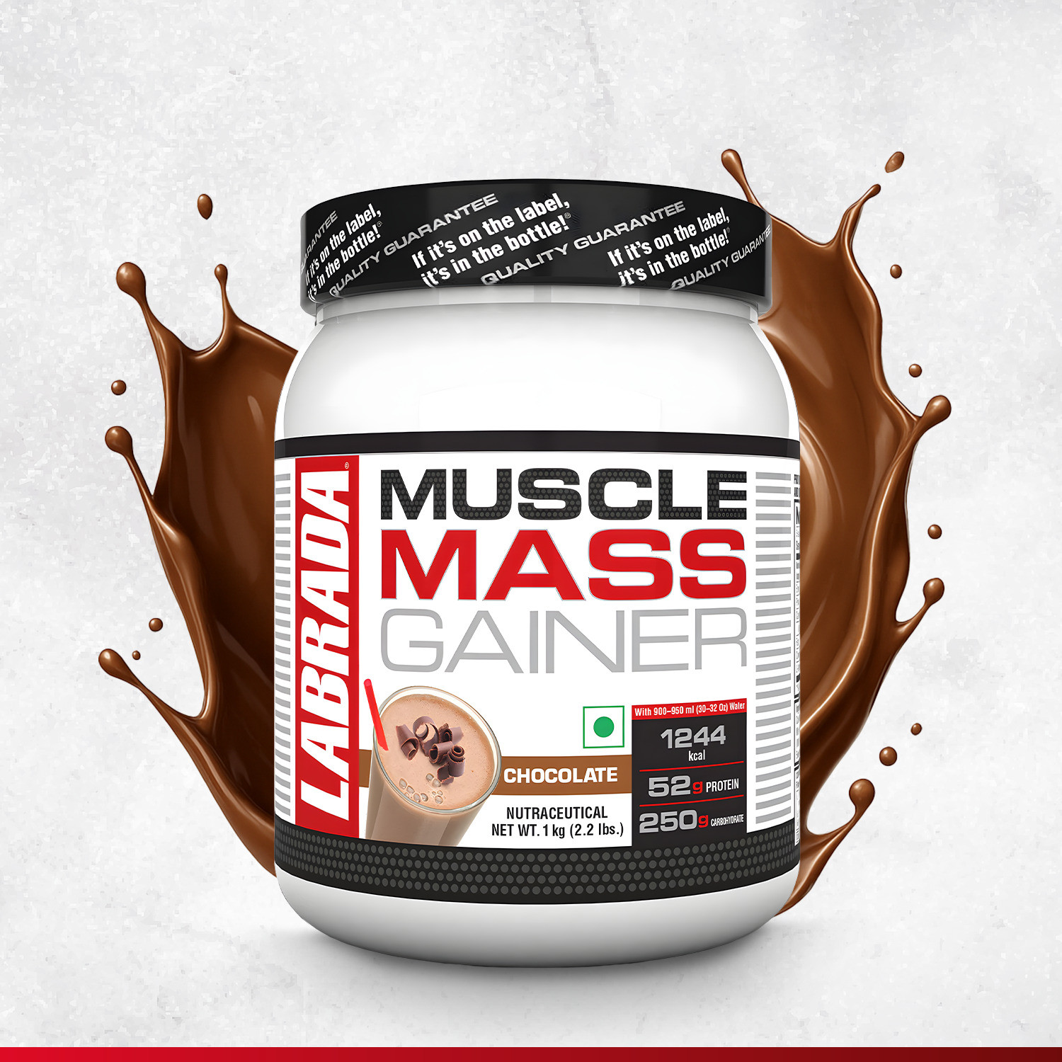 Labrada Muscle Mass Gainer Chocolate 1kg - Image 1