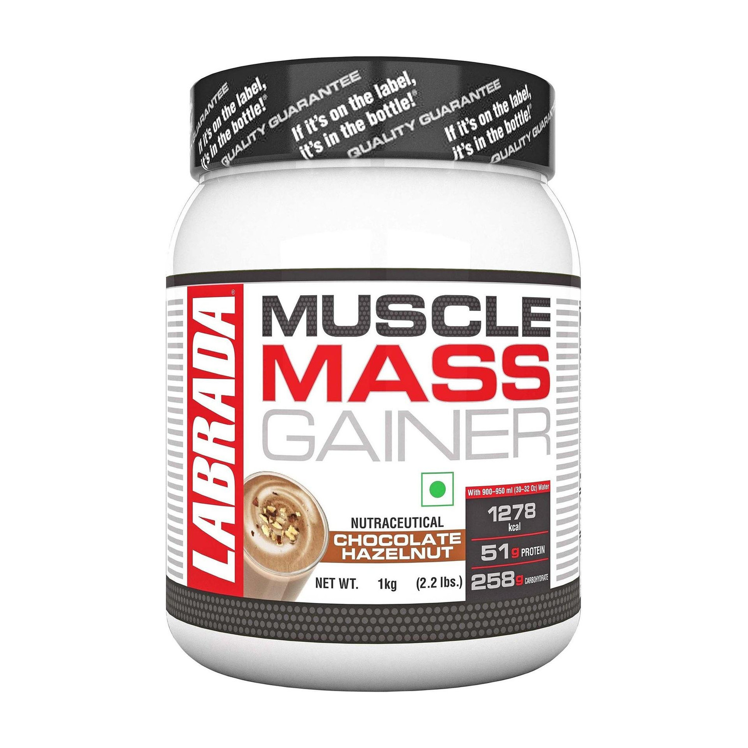 Labrada Muscle Mass Gainer Chocolate Hazelnut 1kg - Image 1