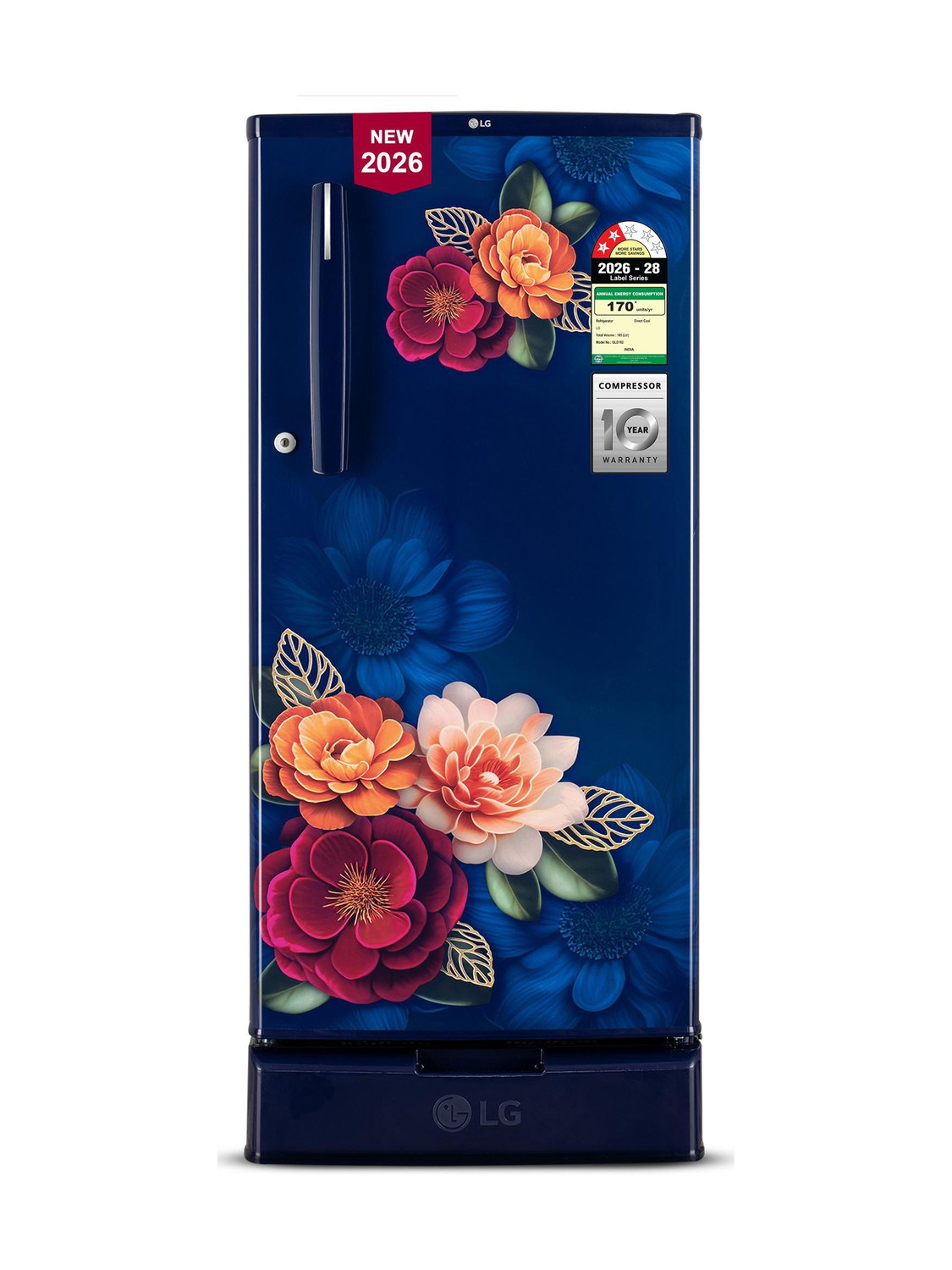 LG 185 L Direct Cool Single Door 2 Star Refrigerator Blue - Image 1