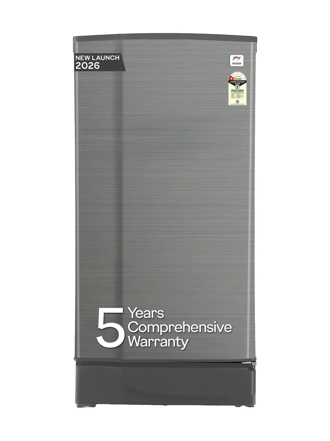 Godrej 180L Direct Cool Single Door 1 Star Refrigerator (Steel Grey, - Image 1