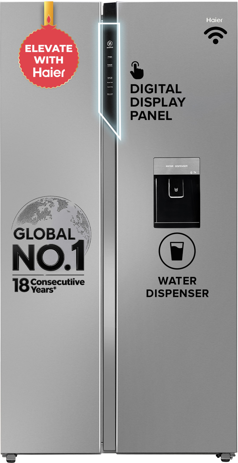 Haier 596L Frost Free Side by Side Convertible Refrigerator - Image 1