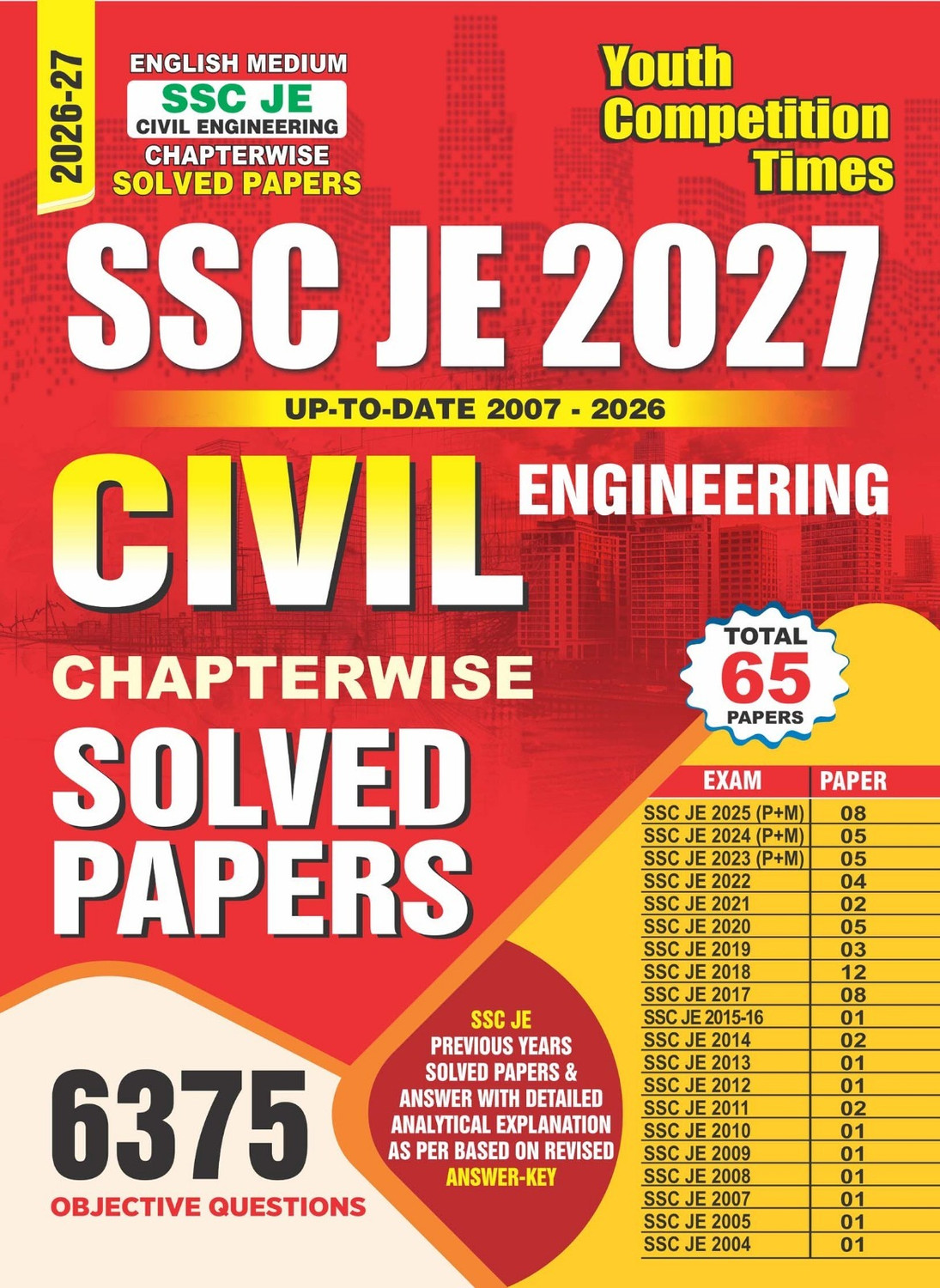 SSC JE Civil Engineering Solved Papers 2007-2026 - Image 1
