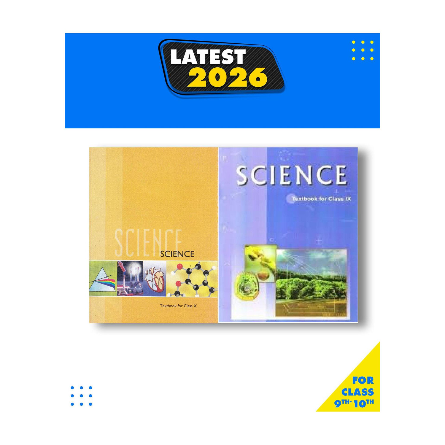 NCERT Science Books Set For Class 9 And 10 English Medium -Binded Books Hardcover, NCERT Paperback, NCERT|New Latest Edition For 2025-2026 (Paperback, NCERT) - Image 1