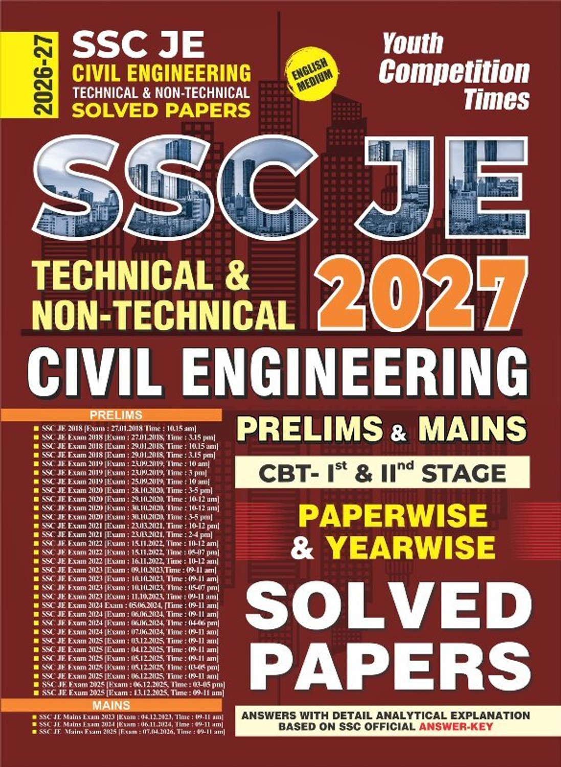 SSC JE Civil Engineering Solved Papers 2026-27 - Image 1