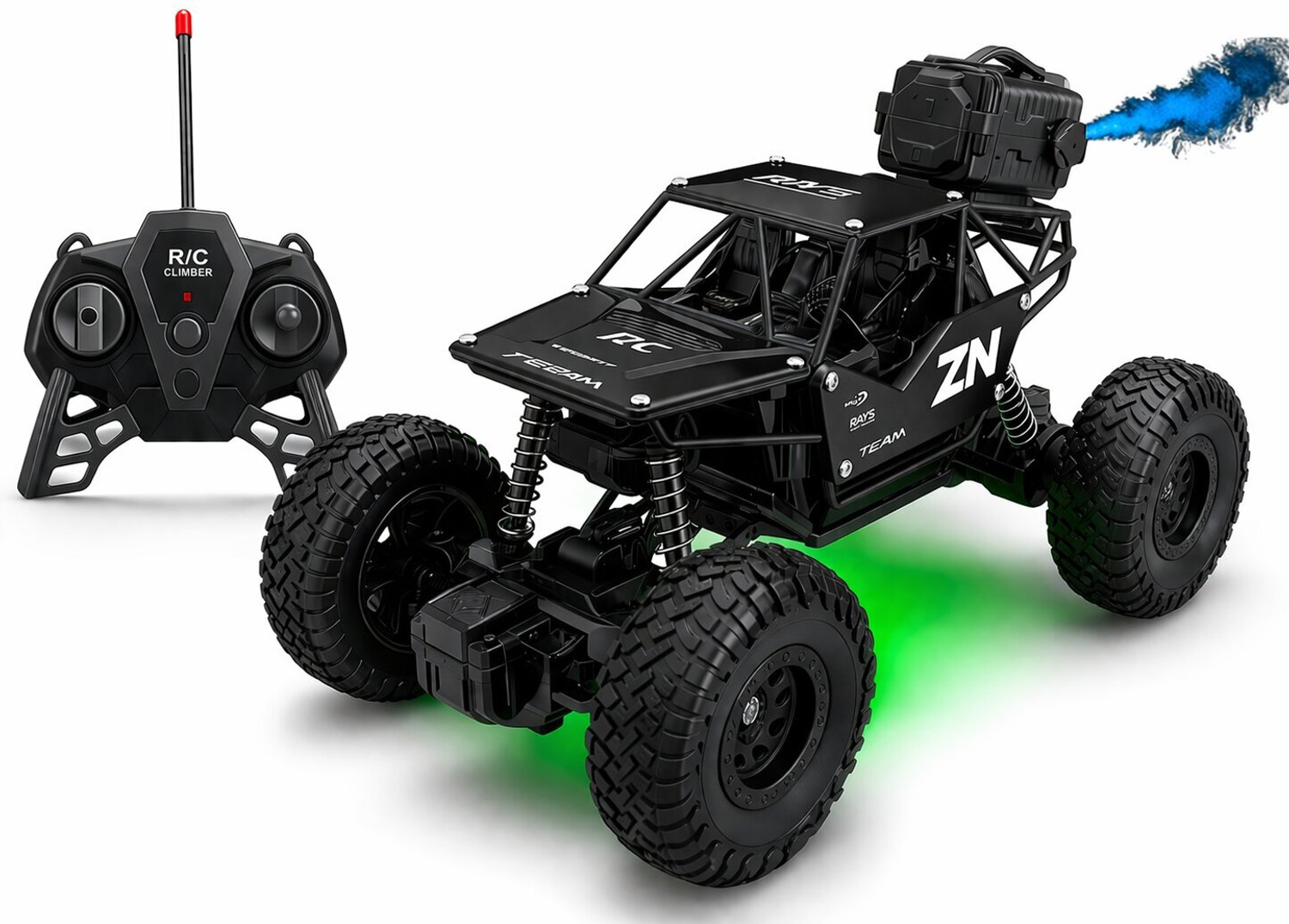 ZUNBELLA 4WD Remote Control Rock Crawler with Smoke Effect - Image 1
