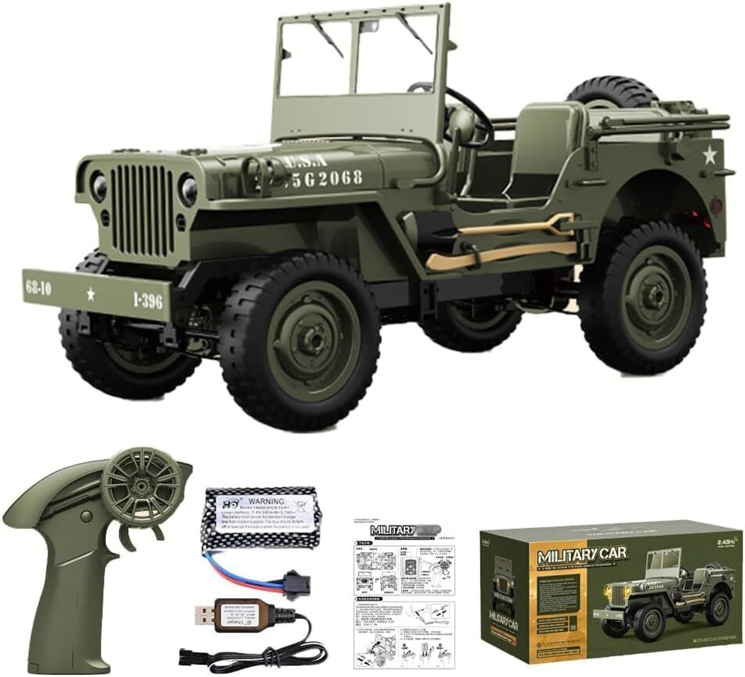 Myrra Junona 1/10 Willys MB Jeep RC Car Multicolor - Image 1