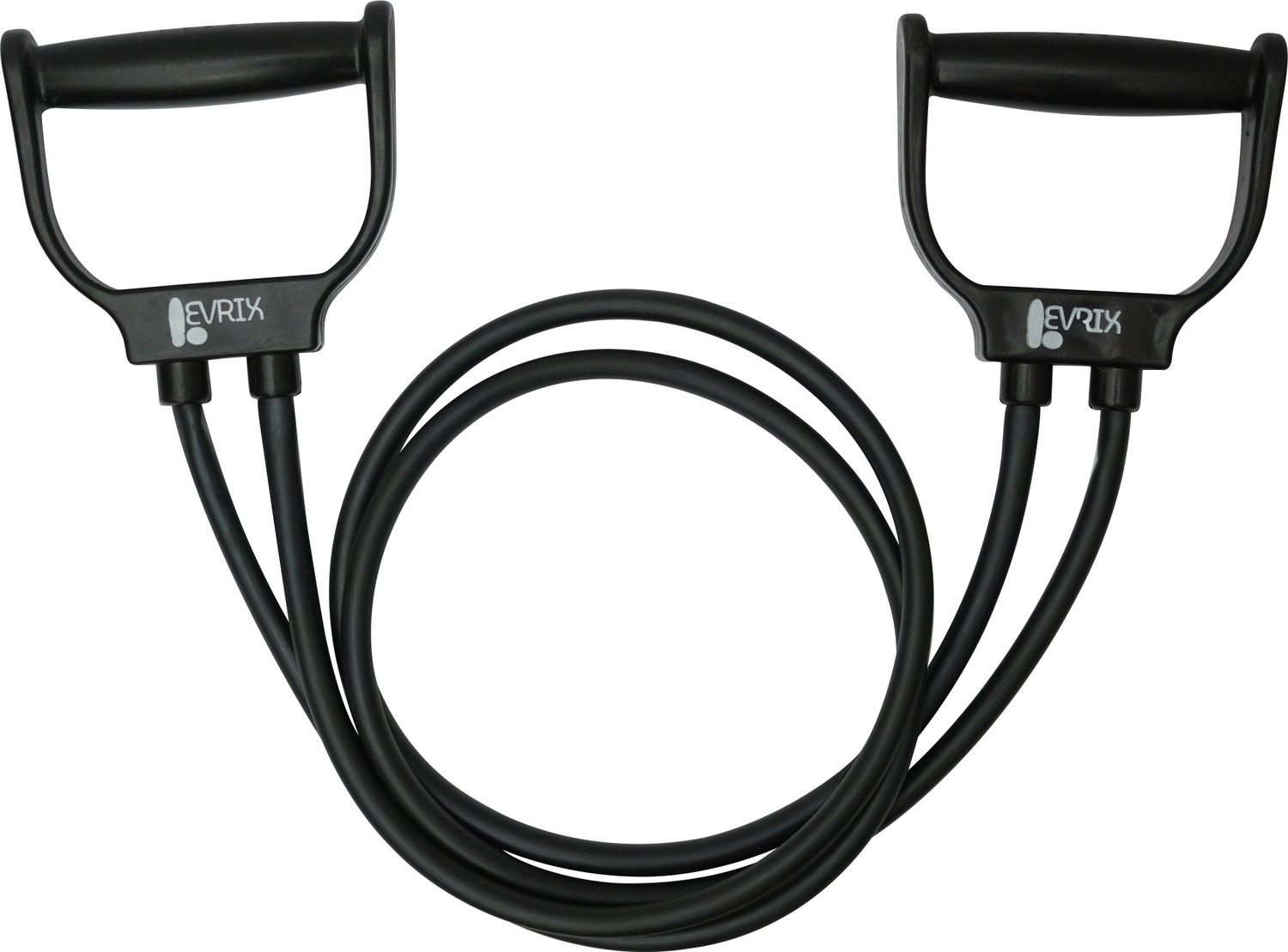 LEVRIX Resistance Tube Band with Handles for Strength Training Workout Resistance Tube (Black) - Image 1