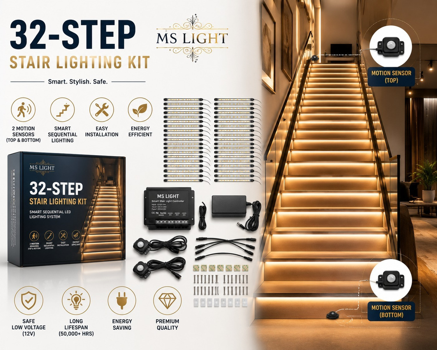 MSLIGHTS 32 LEDs 10 m Multicolor Color Changing Strip Rice Lights (Pack of 1) - Image 1