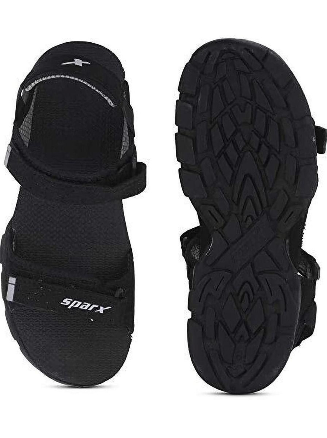 Sparx Men Sports Sandal (Black, Grey , 6) - Image 1