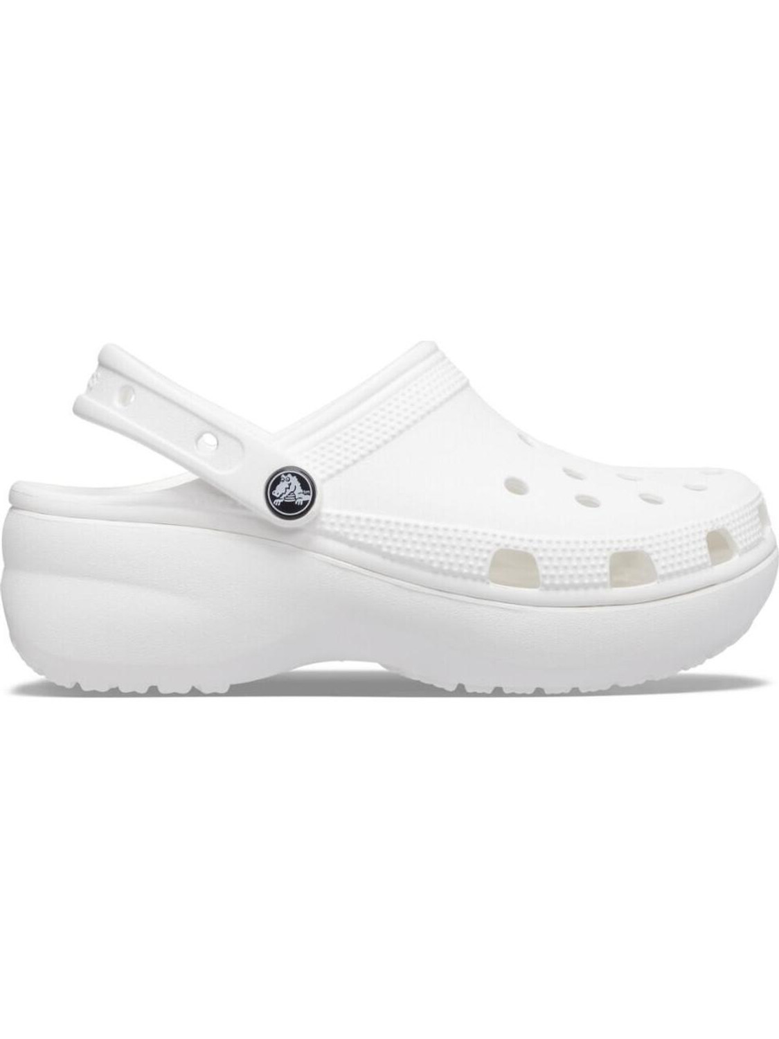 Crocs Women Classic Platform Clogs Sandal White 9 UK - Image 1