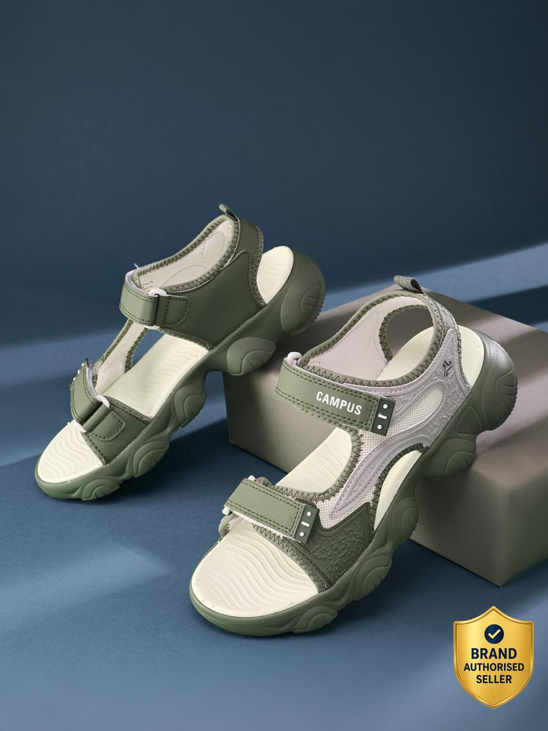 CAMPUS Men Sandal White Size 9 - Image 1