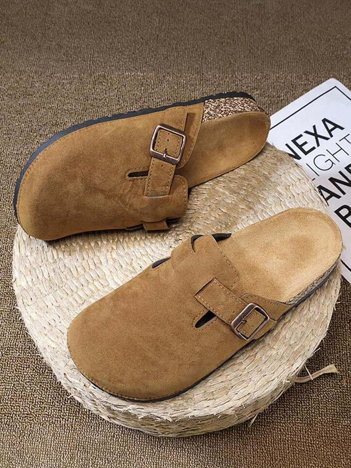 Layasa Men Casual Sandal Brown Size 8 - Image 1