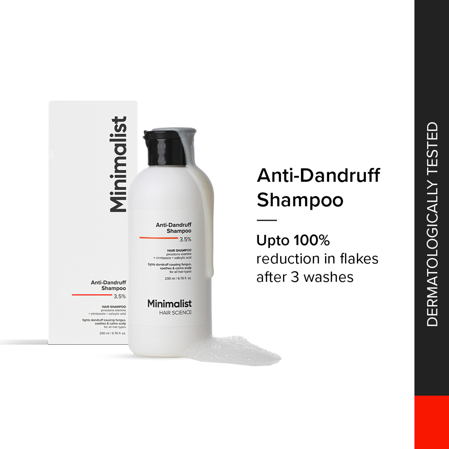 Minimalist Anti-Dandruff Shampoo 3.5% 200ml - Image 1
