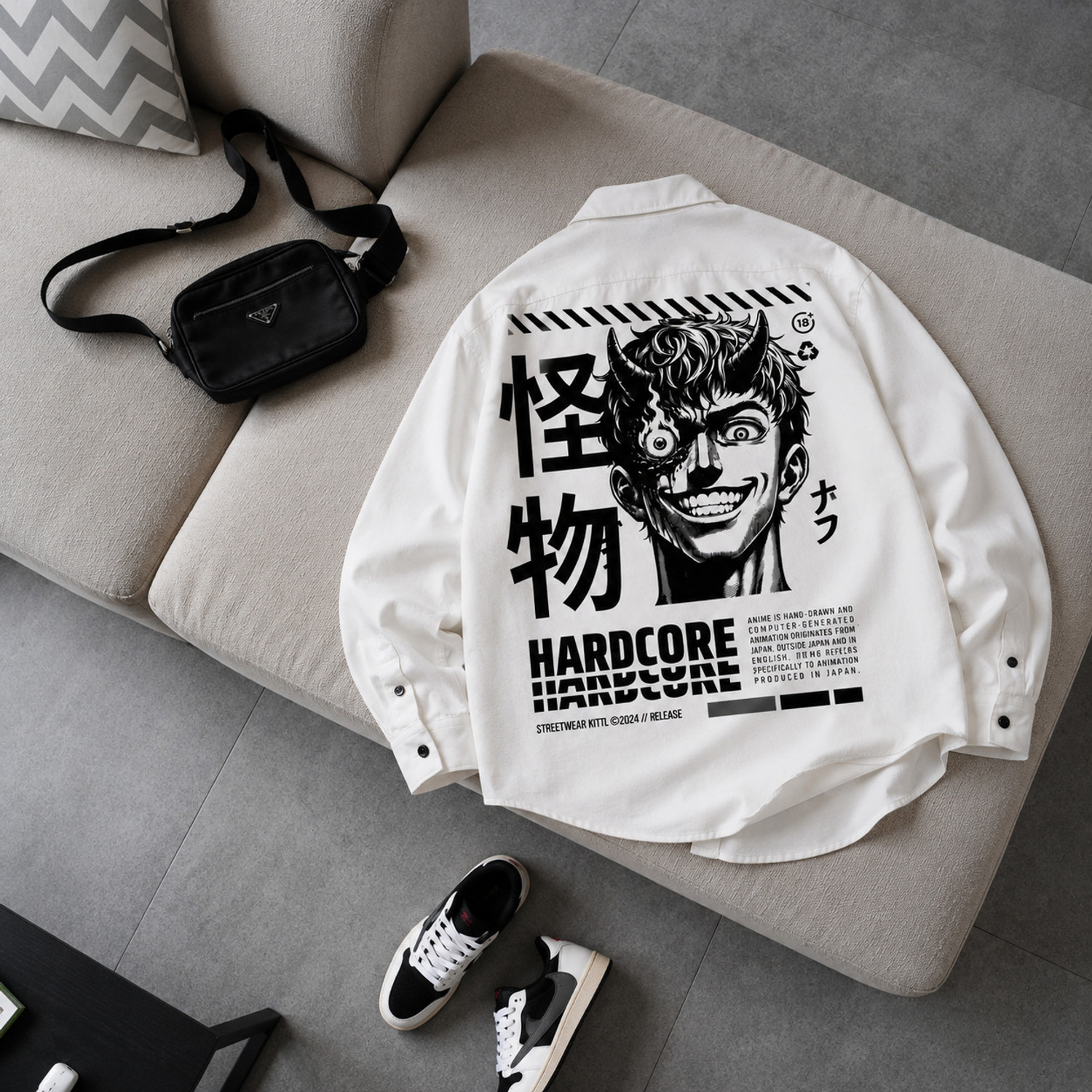 Asta Moda Men Relaxed Fit Solid, Graphic Print Spread Collar Casual Shirt - Image 1