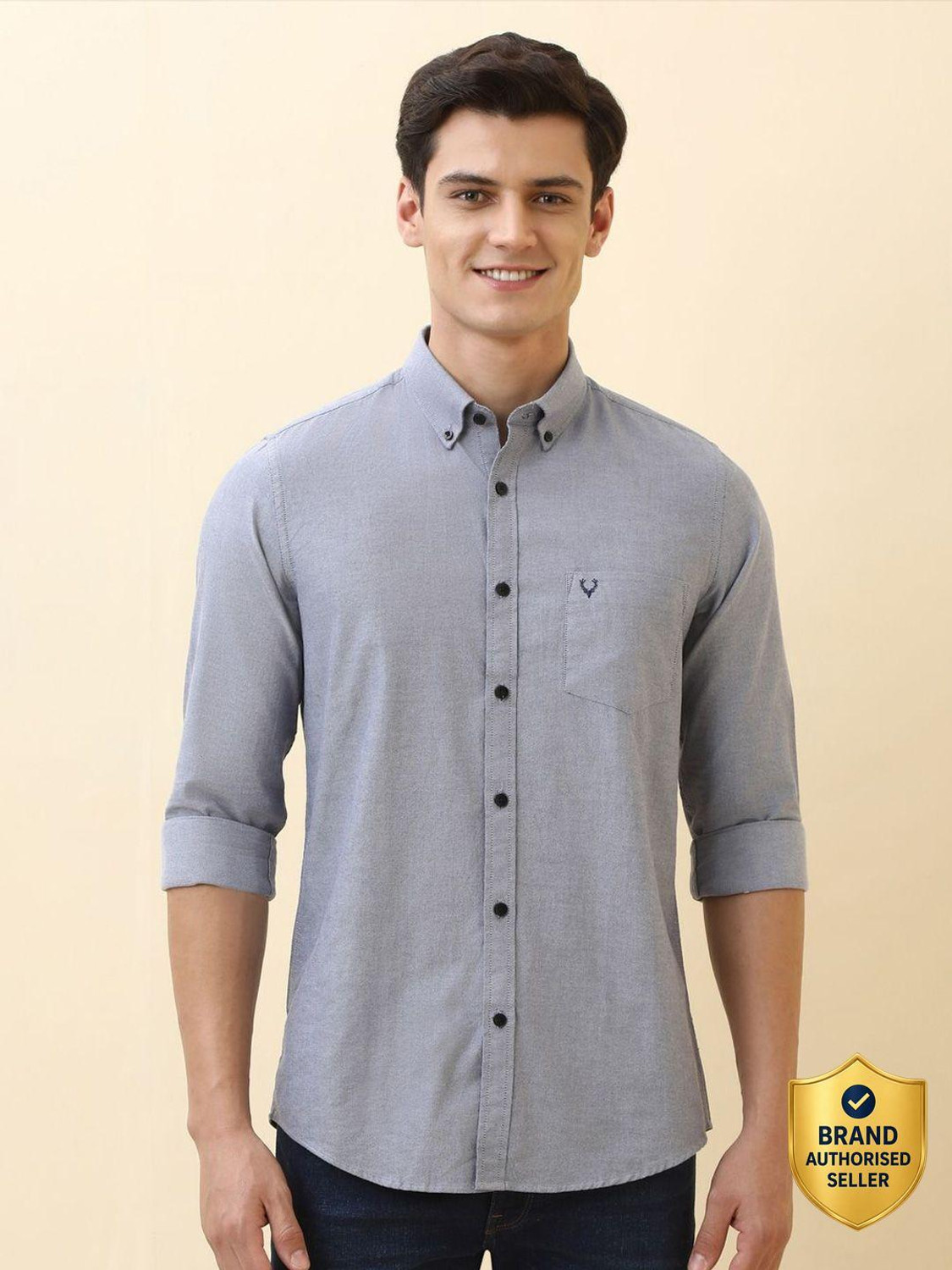Allen Solly Men Regular Fit Solid Casual Shirt - Image 1