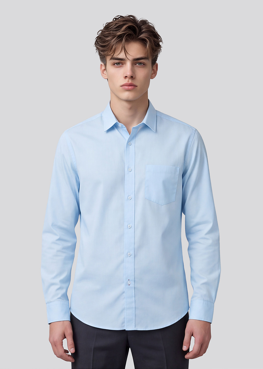 KILLER Men Slim Fit Solid Formal Shirt - Image 1