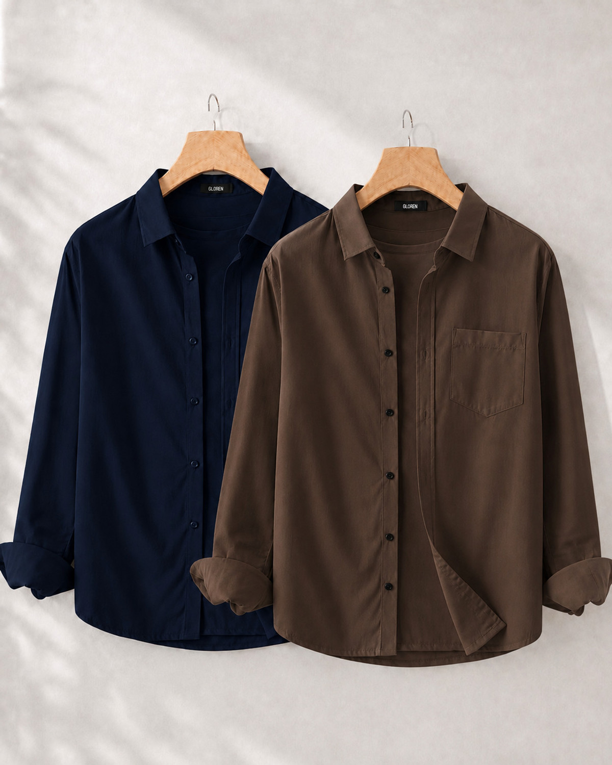 GLOREN Men Solid Casual Multicolor Shirt - Image 1