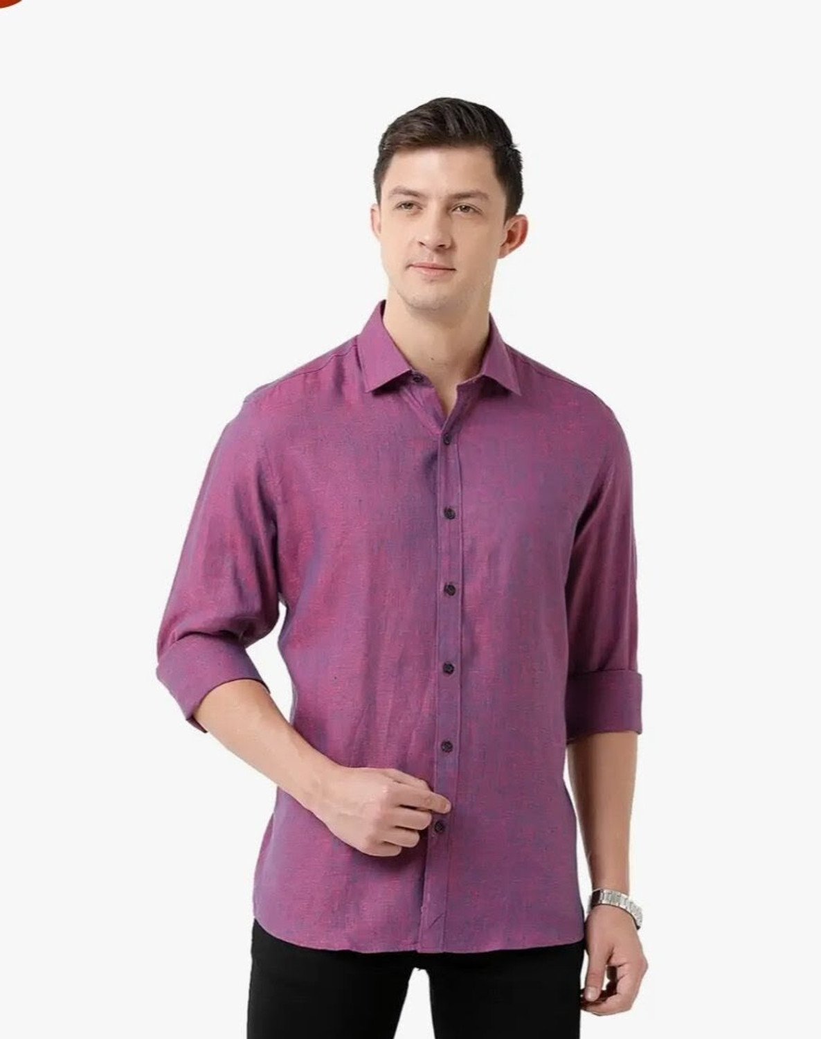 Common Men Regular Fit Solid Casual Shirt - Image 1