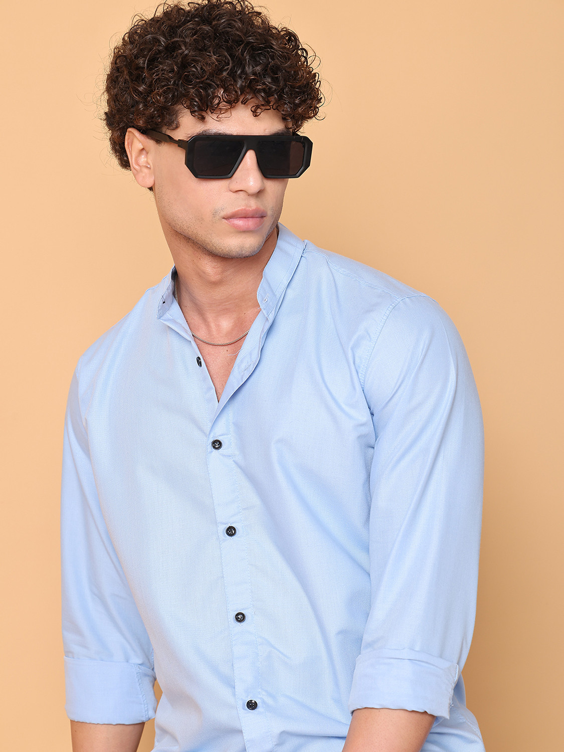 METRONAUT Men Regular Fit Solid Spread Collar Casual Shirt - Image 1