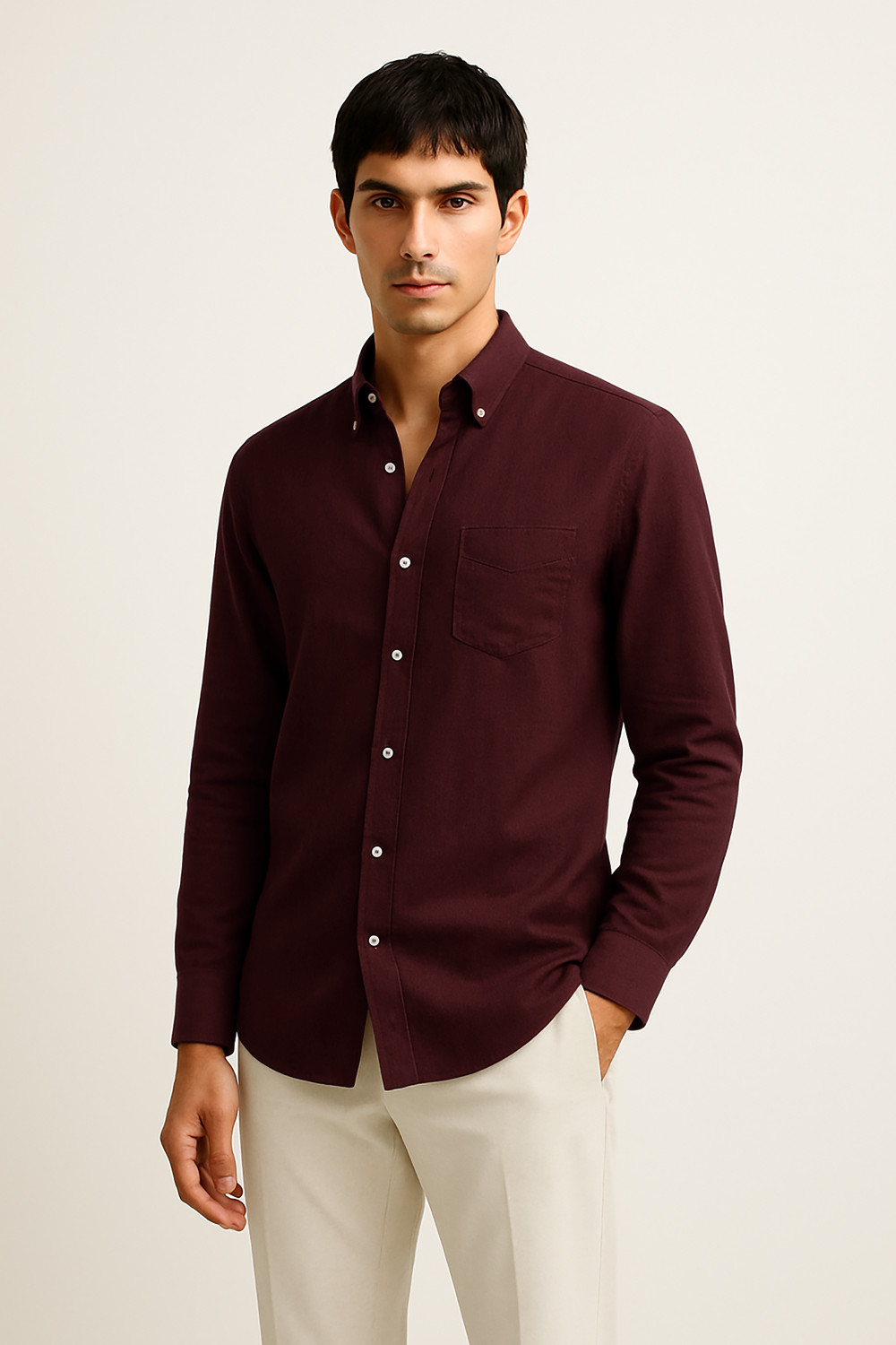 MISCHIEF Monkey Men Relaxed Fit Solid Casual Shirt - Image 1