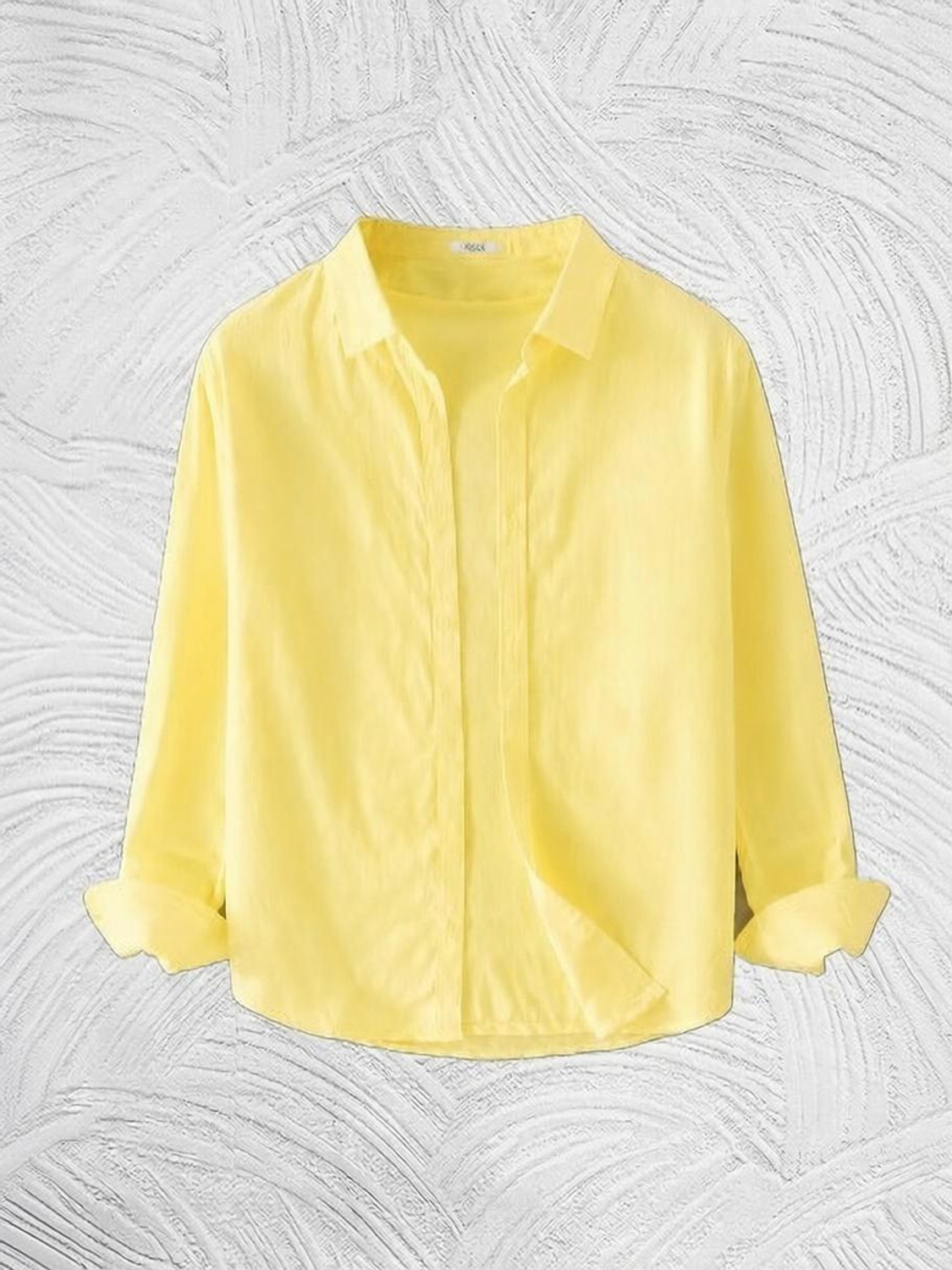 GLOREN Men Regular Fit Solid Spread Collar Casual Shirt - Image 1