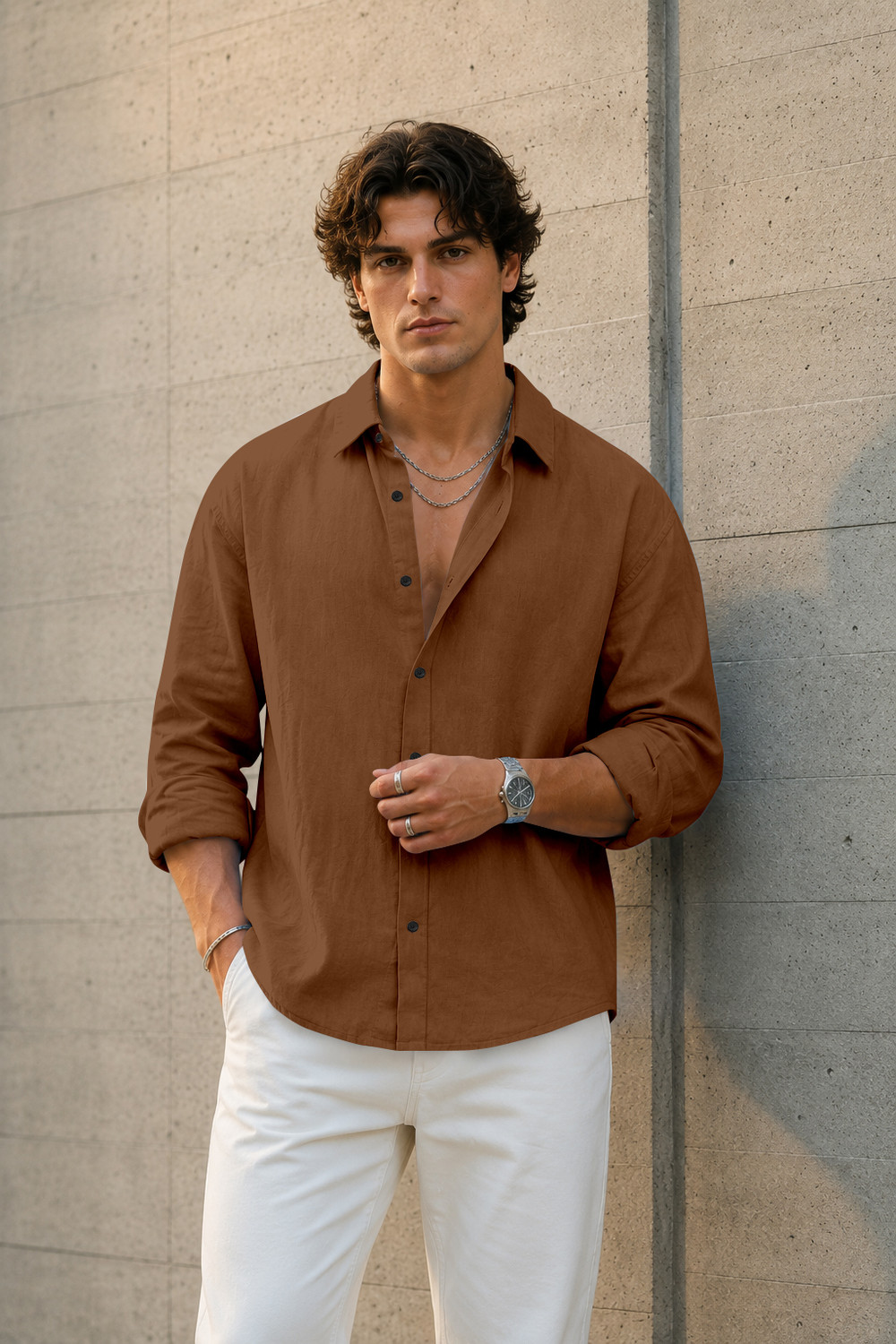 Devaki fashion Men Boxy Fit Solid Casual Shirt - Image 1