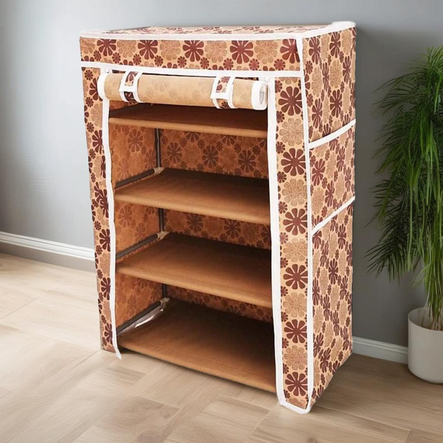 Attache Metal Shoe Stand 4 Shelves DIY - Image 1