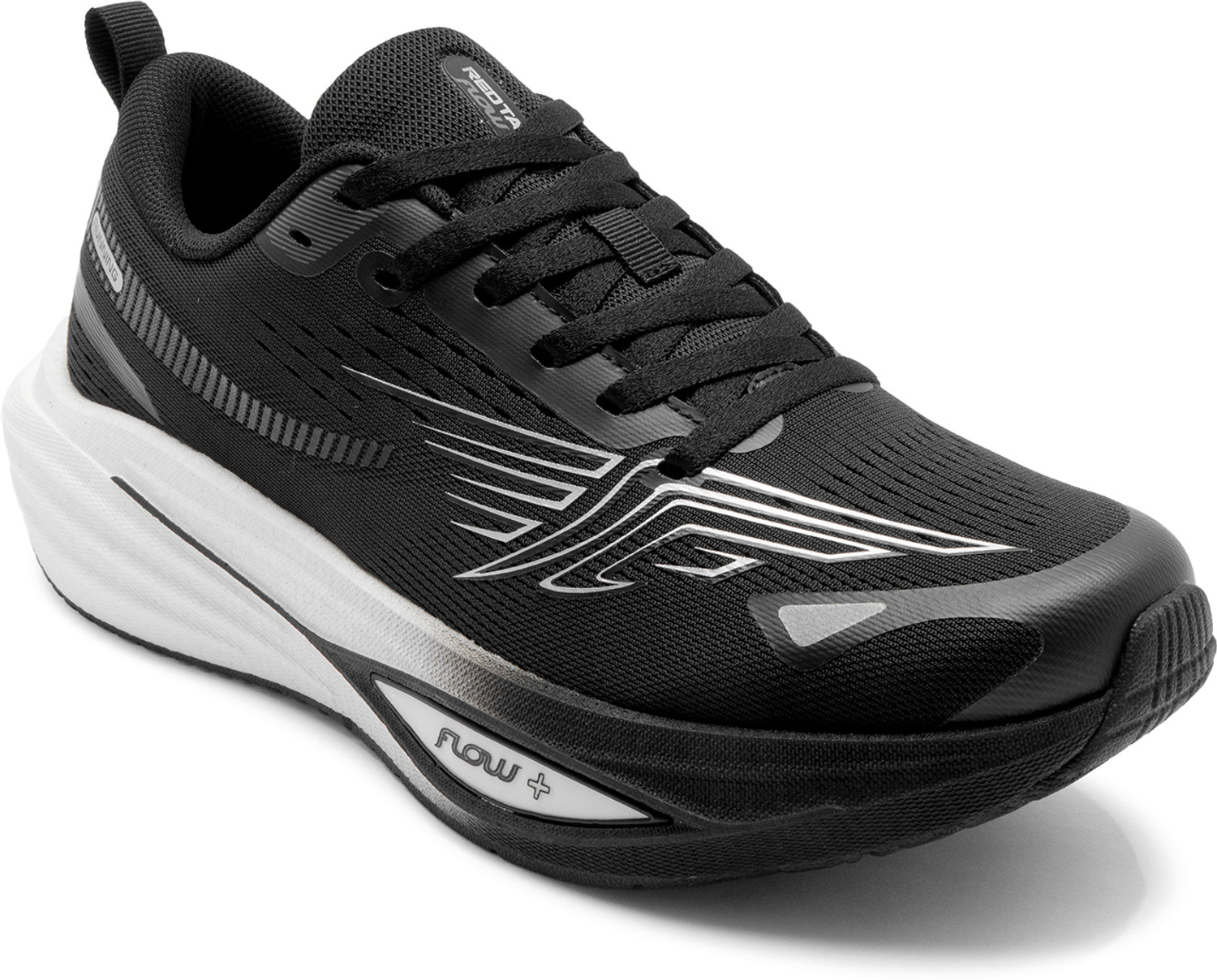 RED TAPE Drift+ Sports Shoes for Men (Black, White, 7) - Image 1