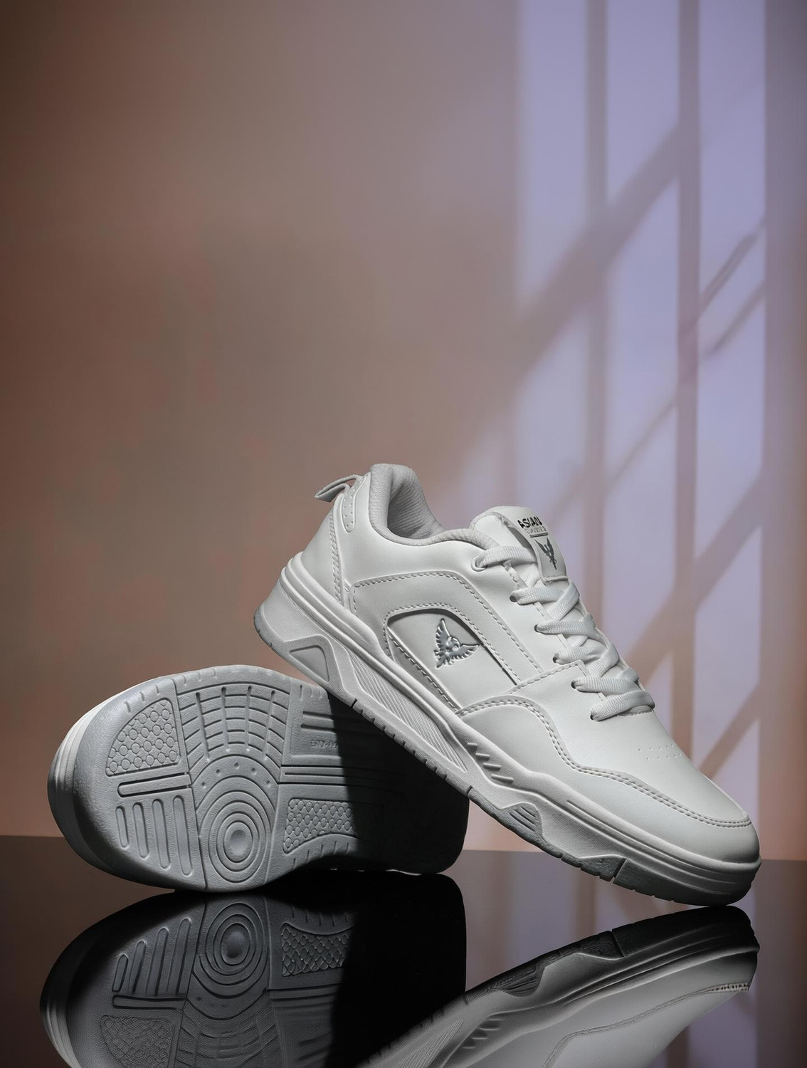 asian Sneakers For Men (White , 9) - Image 1