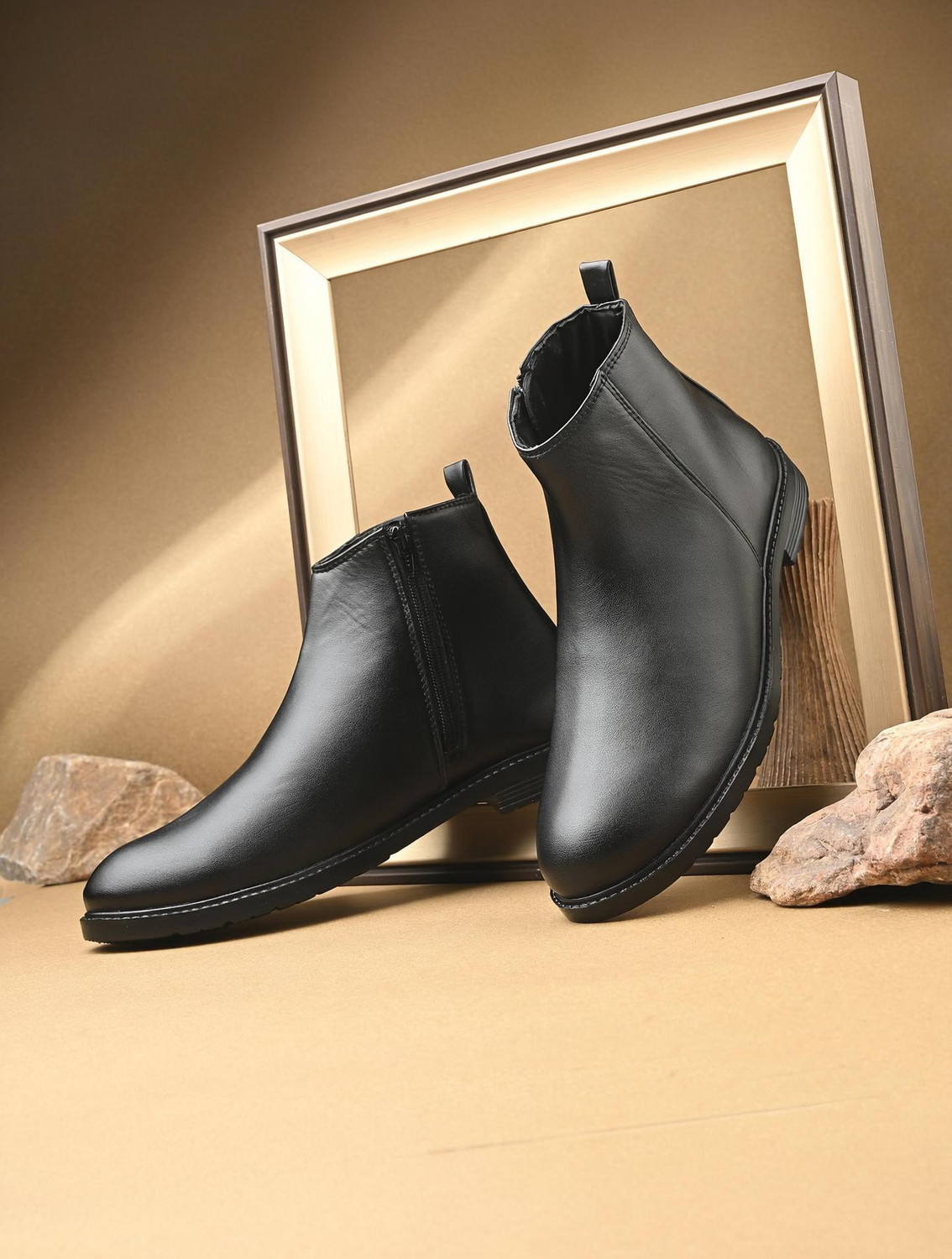 azulshoes Men's Black Boots (Size 9) - Image 1