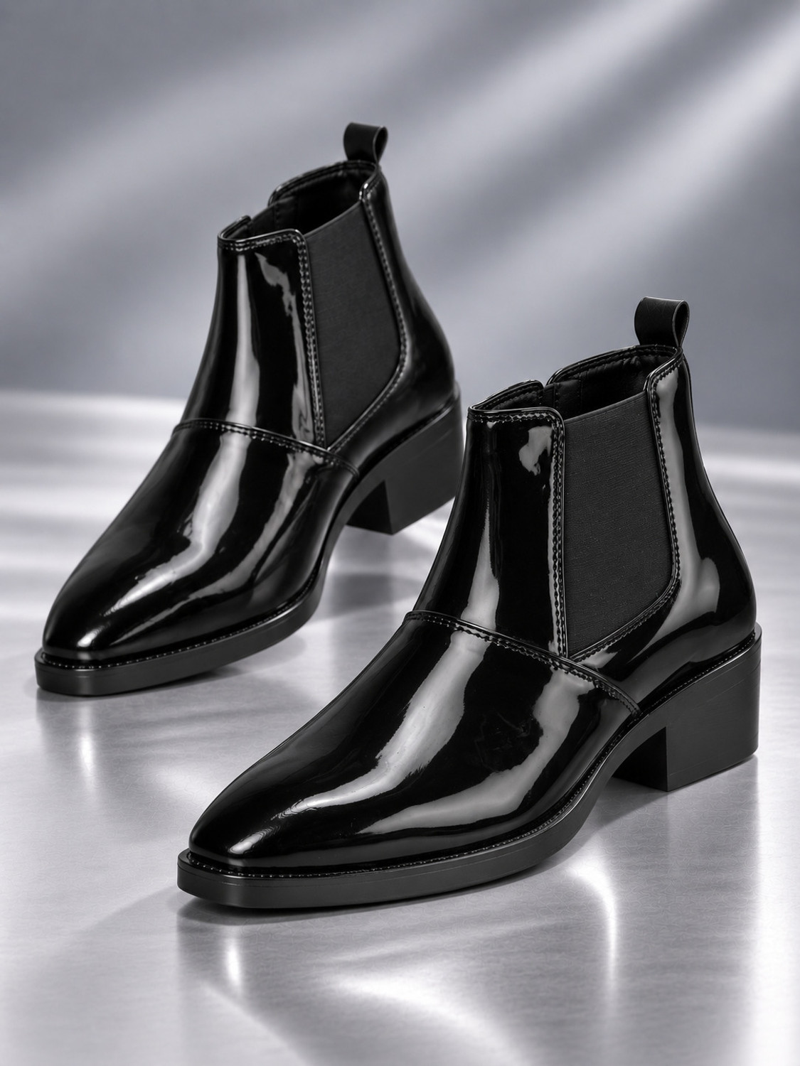 Kraasa Height Increasing Chelsea Boots Men Black 9 - Image 1