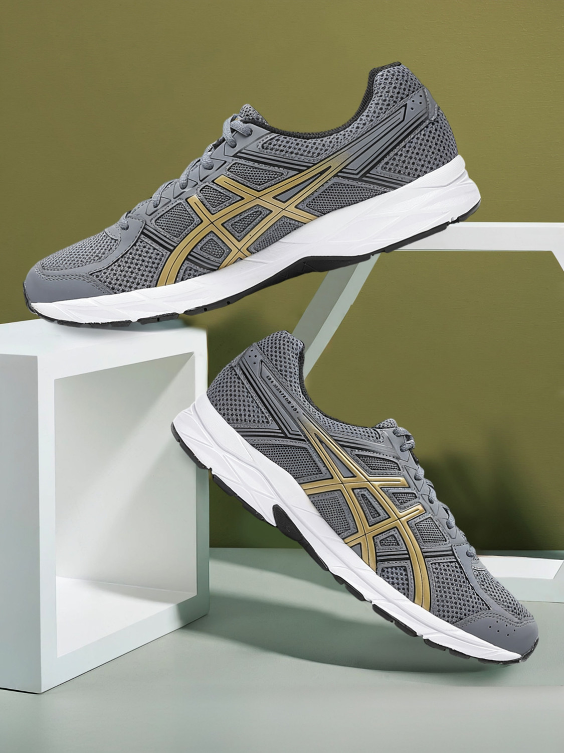 Asics GEL-CONTEND 4B+ Casuals For Men (Grey , 9) - Image 1