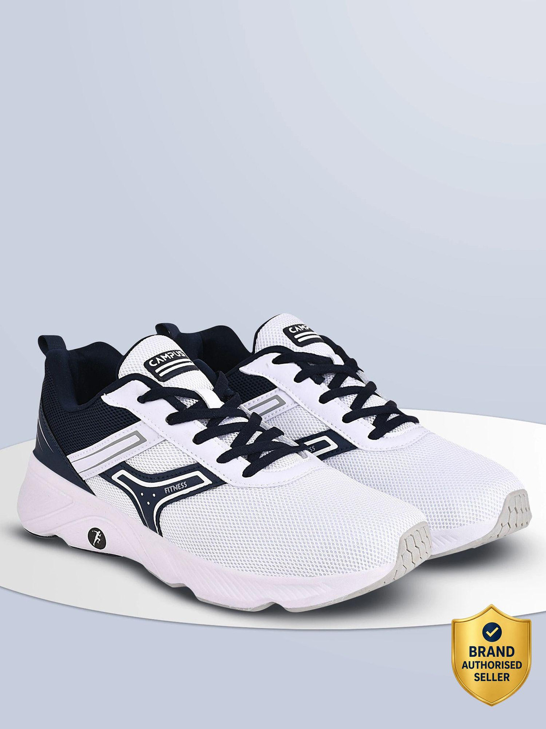 CAMPUS HURRICANE Running Shoes for Men (White, 9) - Image 1
