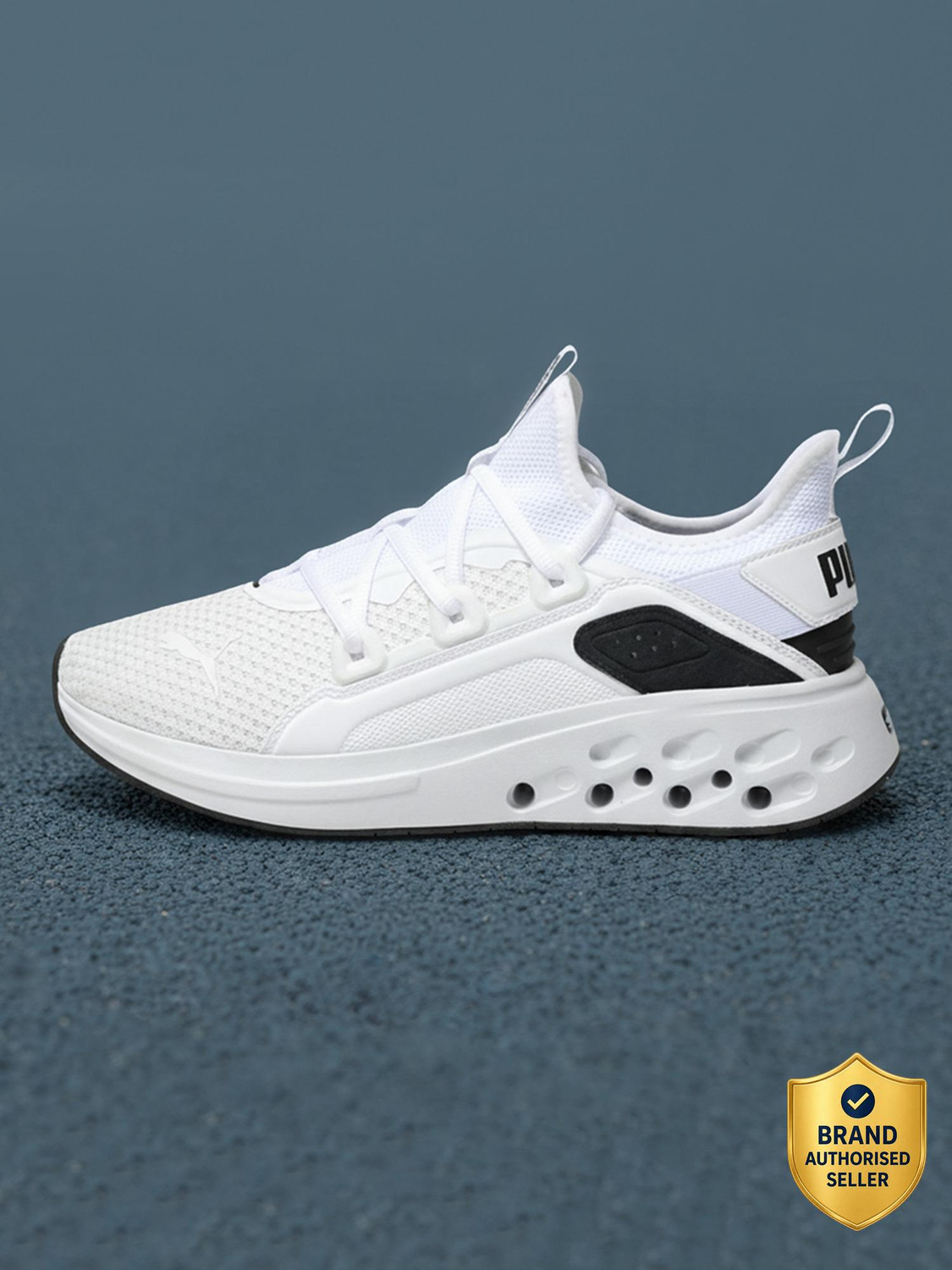 PUMA Softride Frequence Street Running Shoes For Men (White , 9) - Image 1