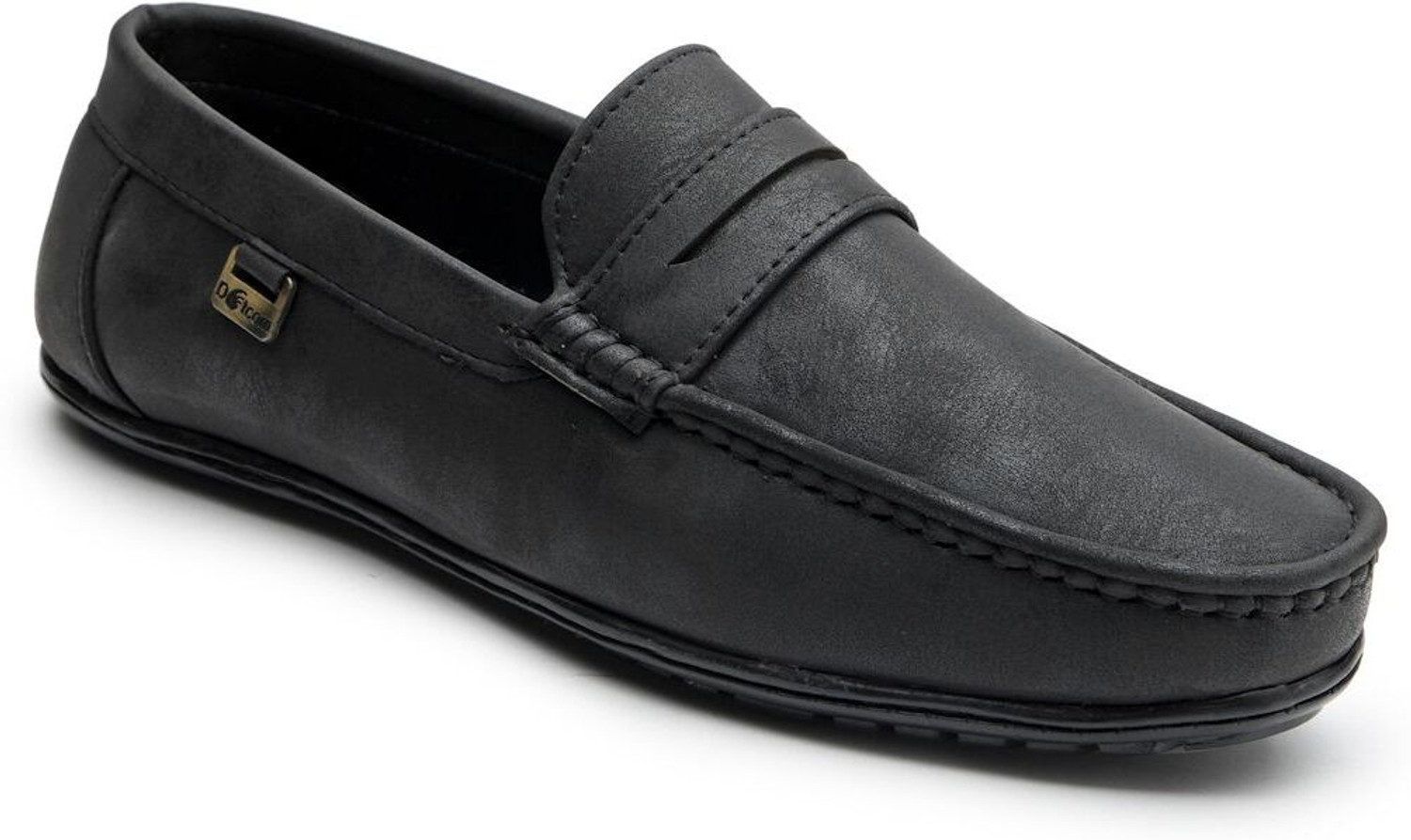 action DOTCOM DRIVE-45 Trendy Comfortable Durable Casual Slip-On Loafers For Men (Black , 9) - Image 1