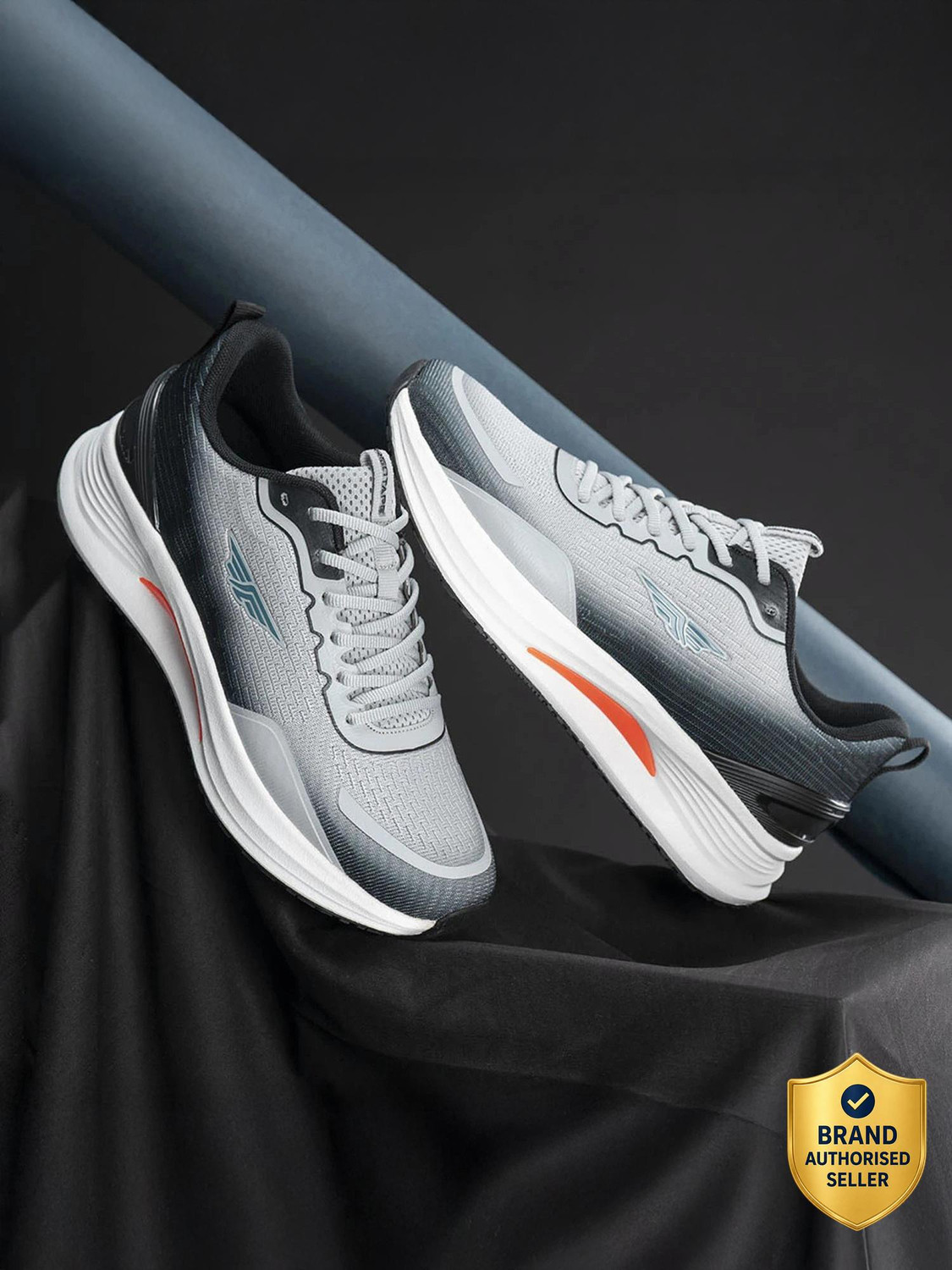 RED TAPE Men's Walking Shoes (Grey, Black, UK 9) - Image 1