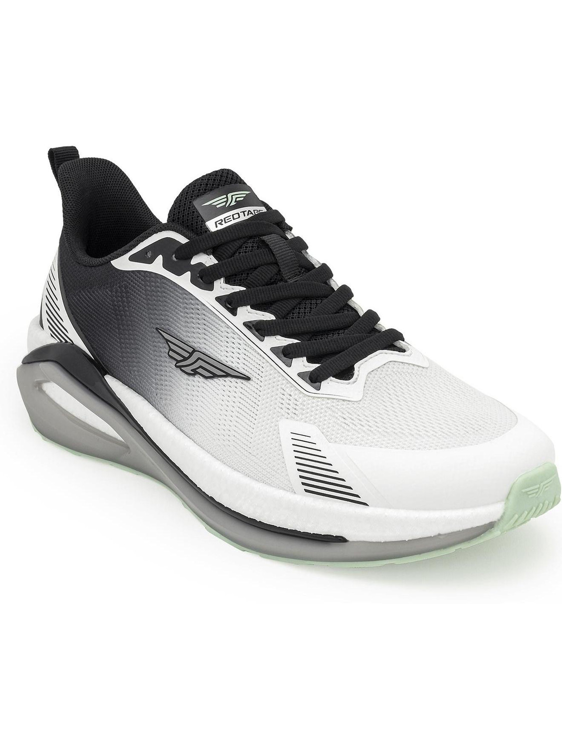 RED TAPE Walking Shoes For Men (White, Black , 7) - Image 1