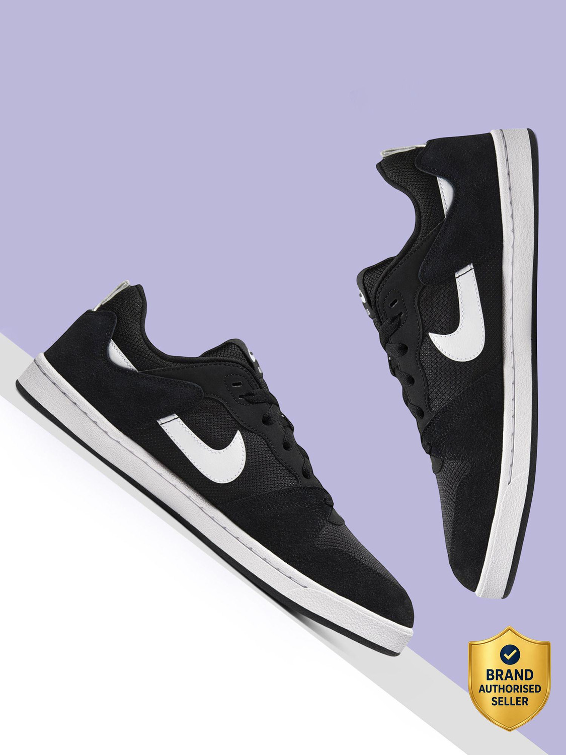 Nike SB Alleyoop Skateboard Shoes (Black, UK 8) - Image 1