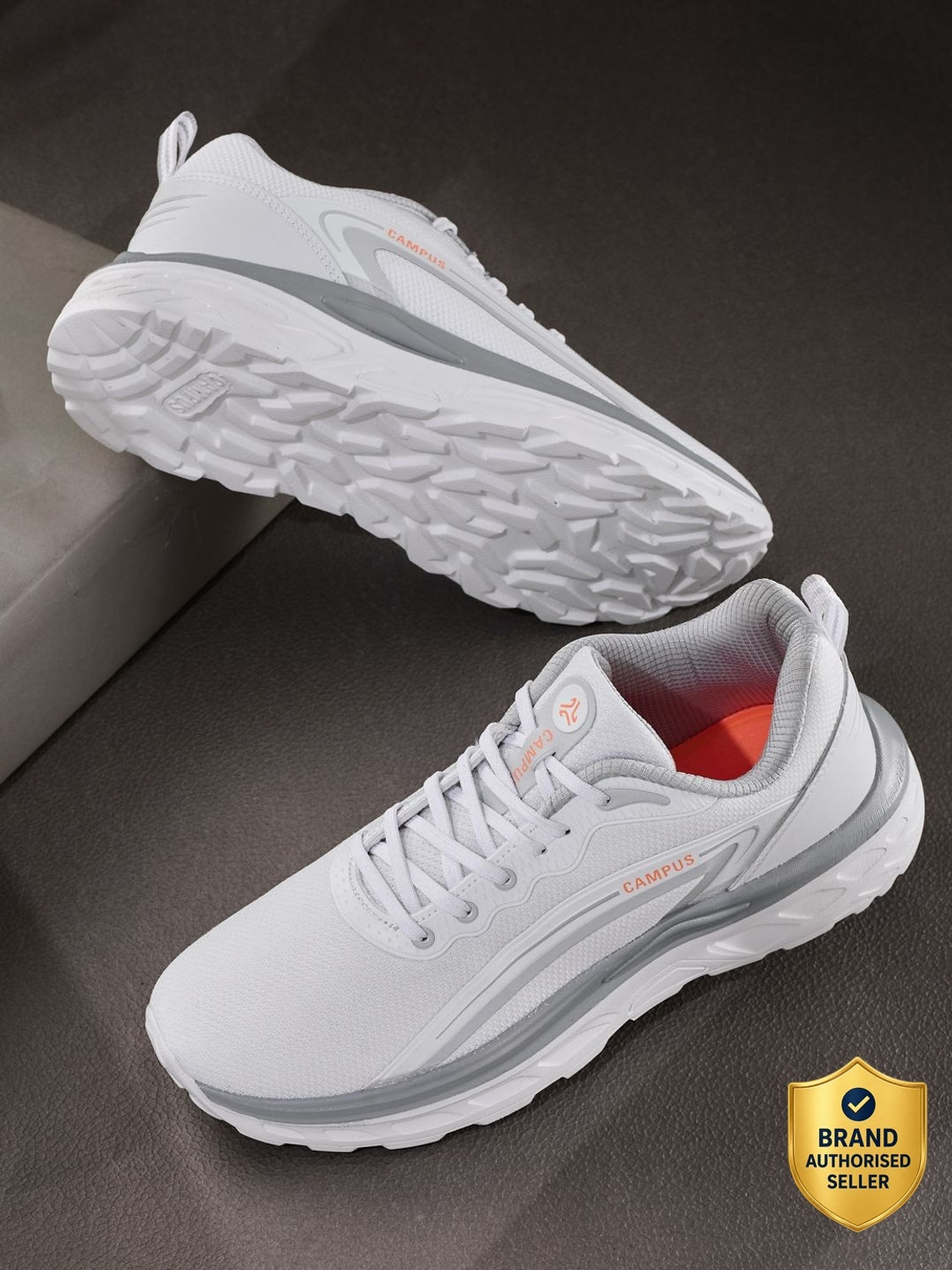 CAMPUS CHAIN Running Shoes Men White 9 - Image 1
