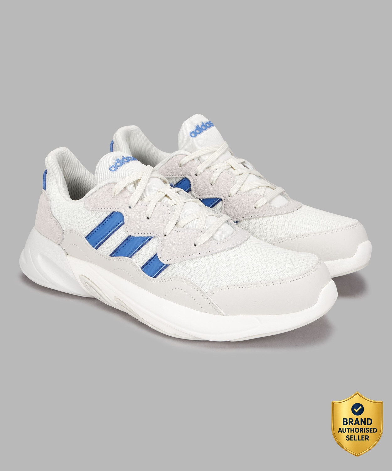 ADIDAS Quantex 250 Running Shoes For Men (White , 9) - Image 1