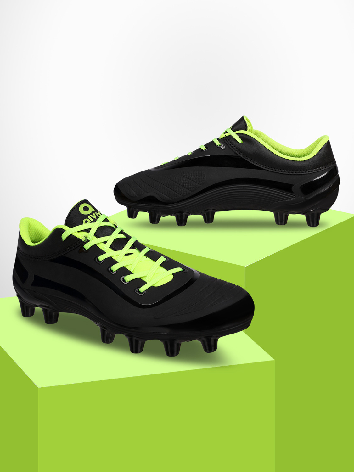 AIVIN Firststrike Football STUD Football Shoes For Men (Black , 8) - Image 1