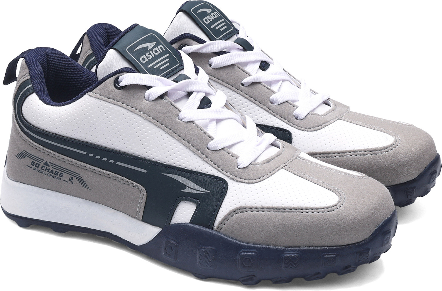 asian Unicorn-21 Men's Casual Sneakers (Grey, 8) - Image 1